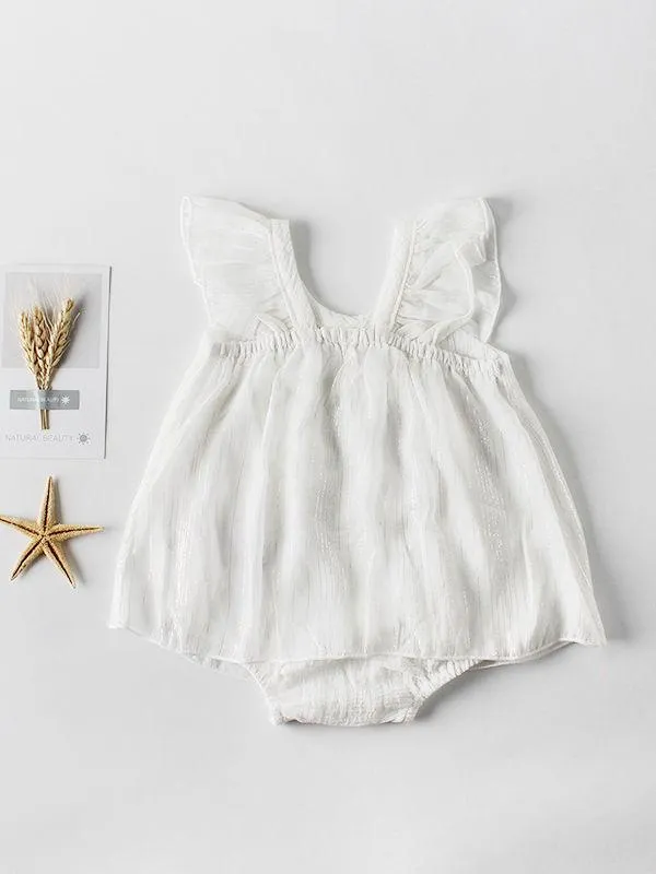2-Piece Outfits Spanish Style Baby Girl Romper  Ruffle Hat