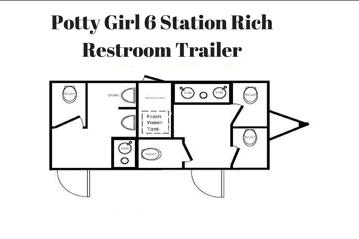 6 Station Rich Restroom Luxury Trailer Rental
