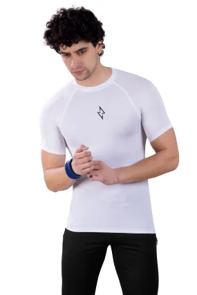 ALPHA - WHITE COMPRESSION T-SHIRT