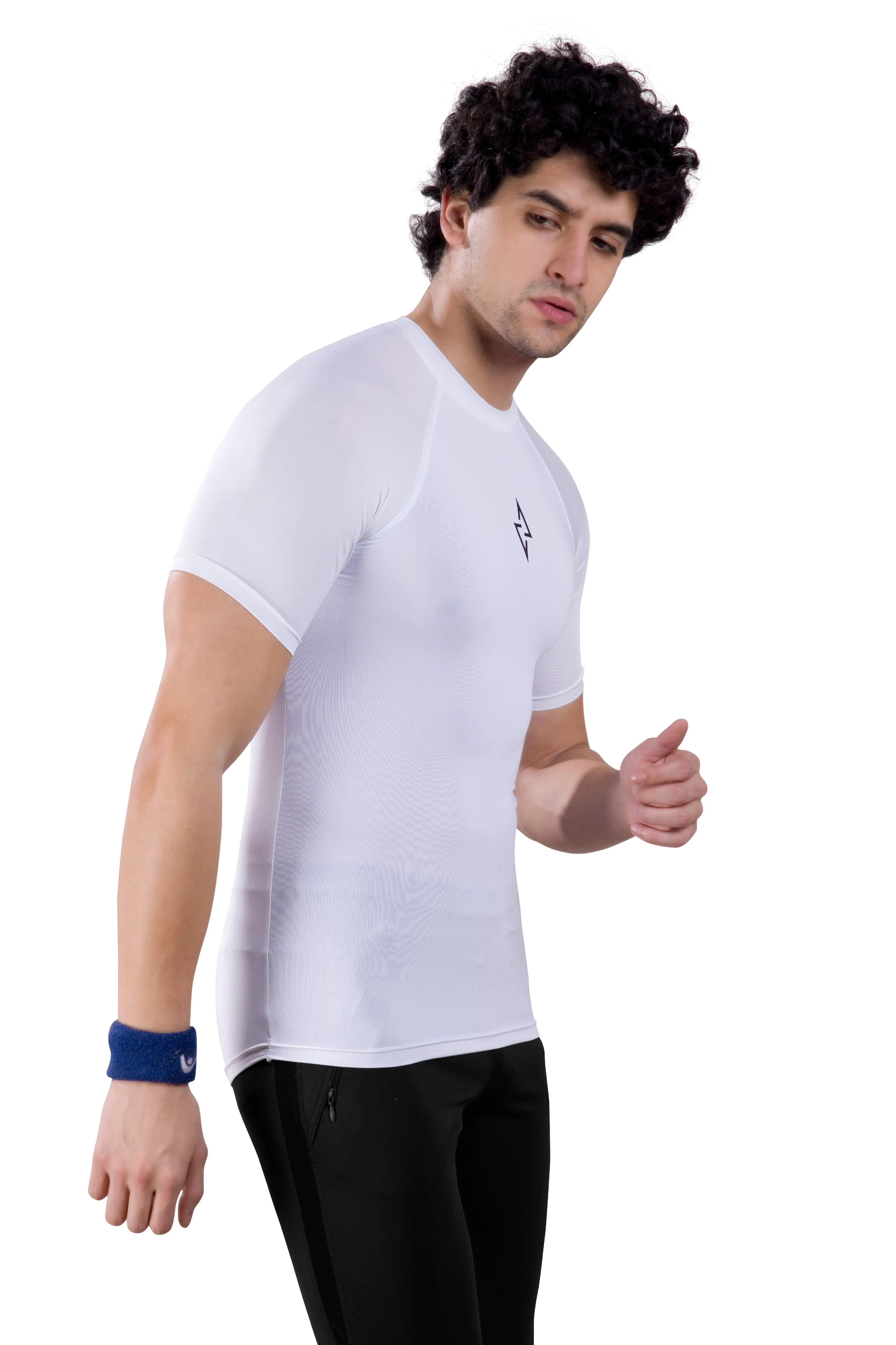 ALPHA - WHITE COMPRESSION T-SHIRT