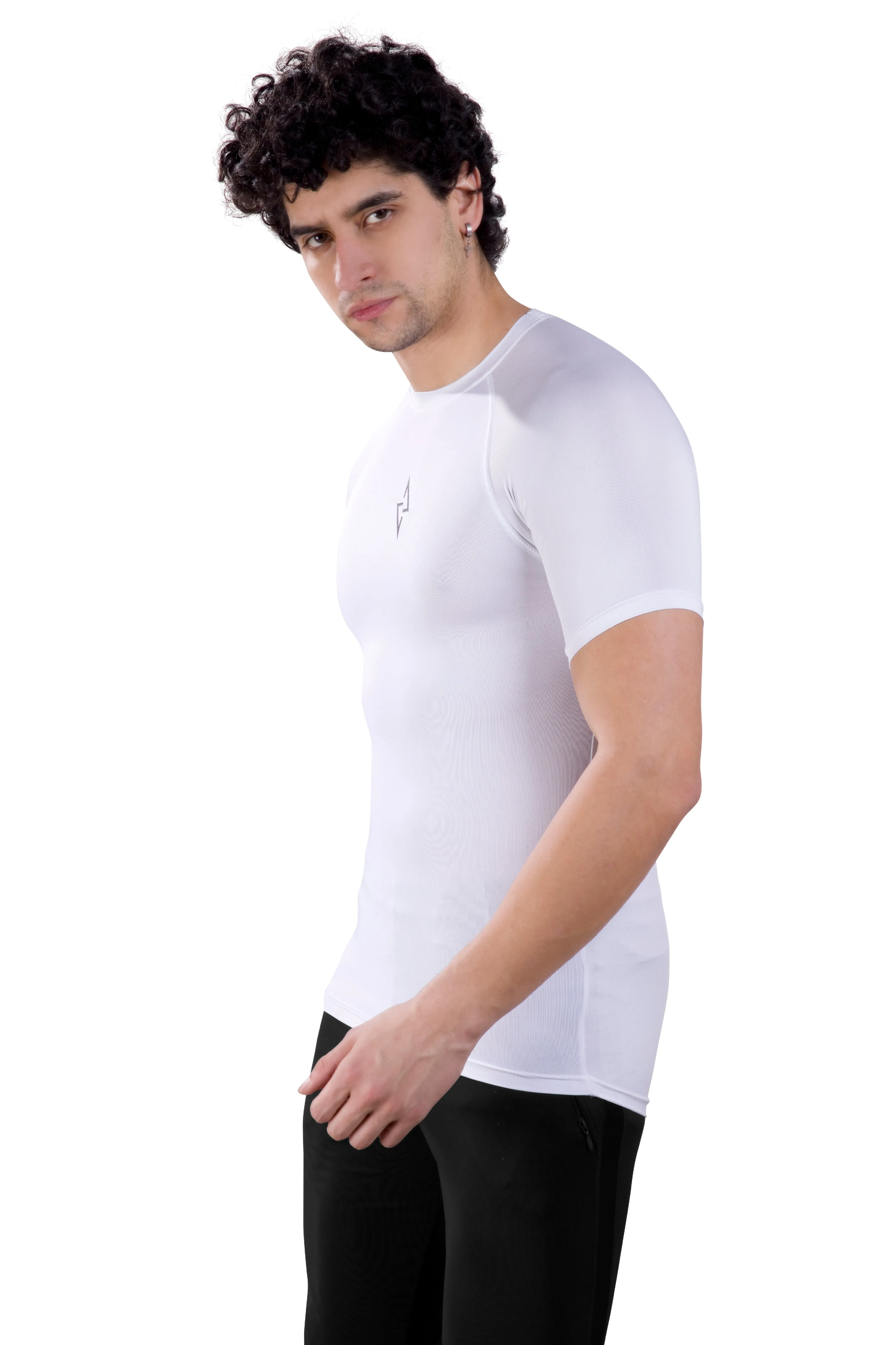 ALPHA - WHITE COMPRESSION T-SHIRT