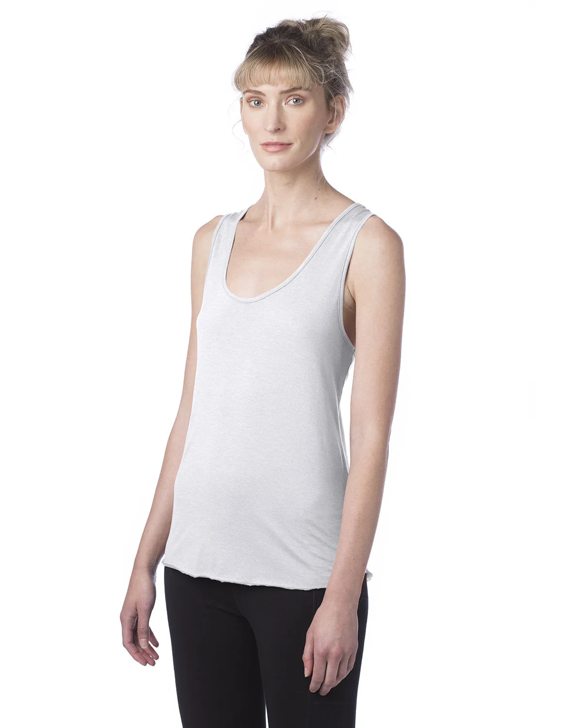 Alternative Ladies' Modal Tri-Blend Racer Tank, White