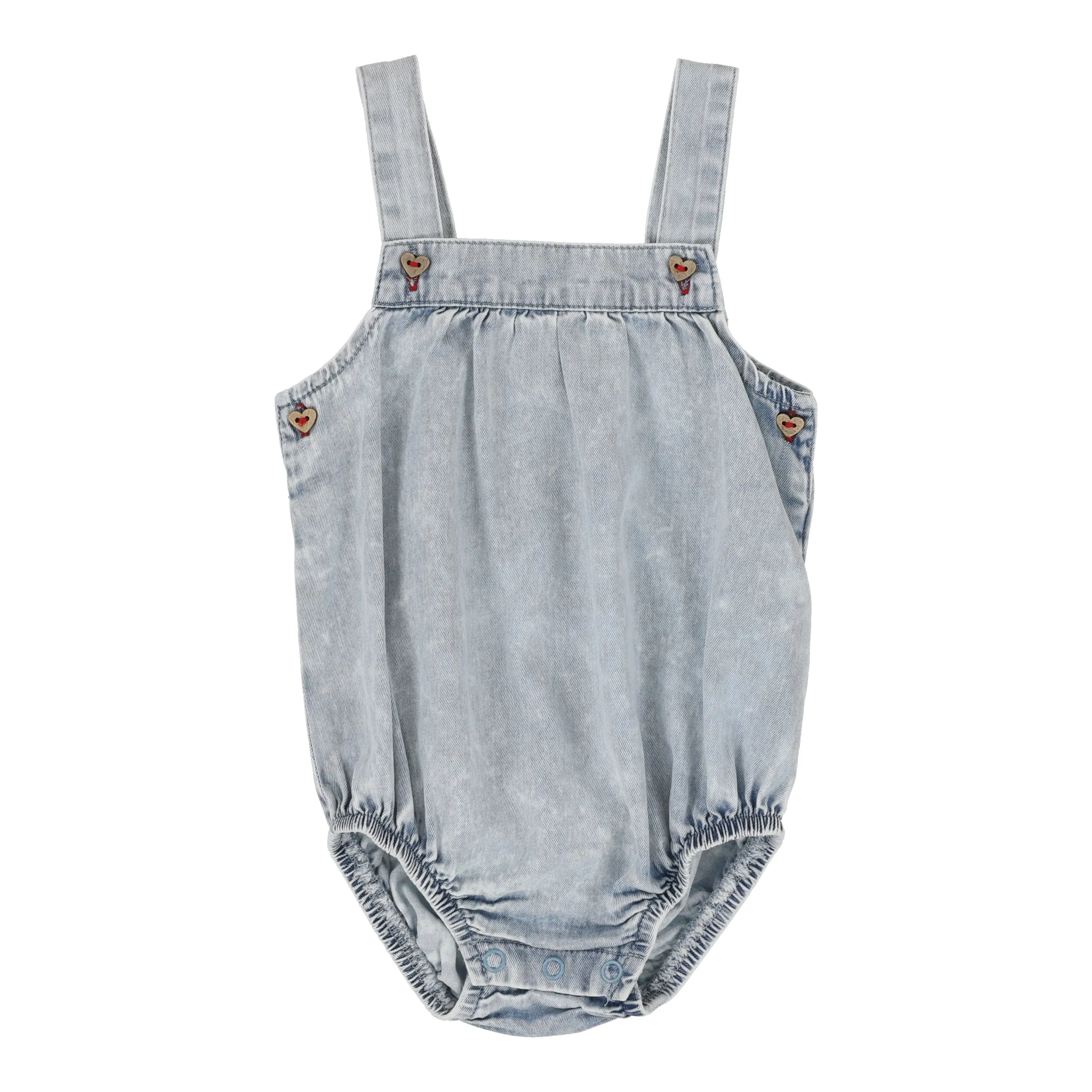 ANALOGIE BY LIL LEGS BLUE WASH GIRL ROMPER