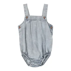 ANALOGIE BY LIL LEGS BLUE WASH GIRL ROMPER