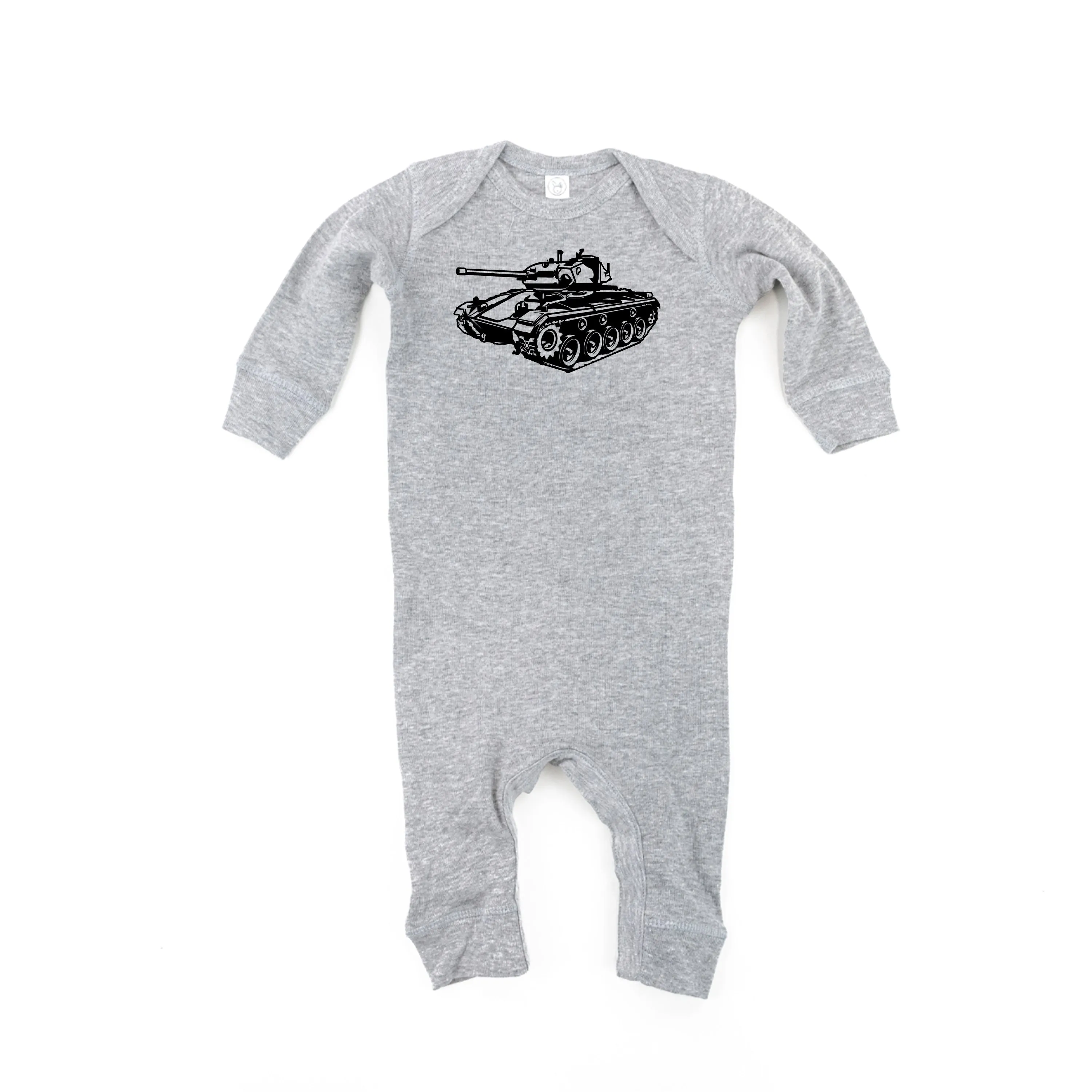 ARMY TANK - Minimalist Design - One Piece Baby Sleeper