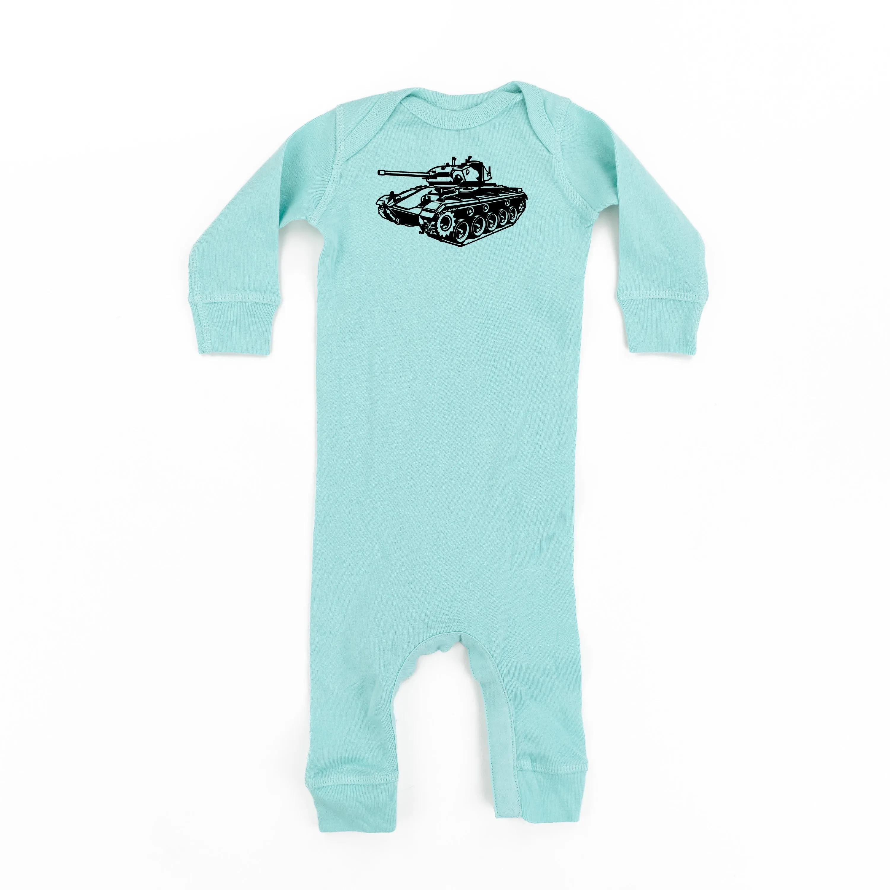 ARMY TANK - Minimalist Design - One Piece Baby Sleeper