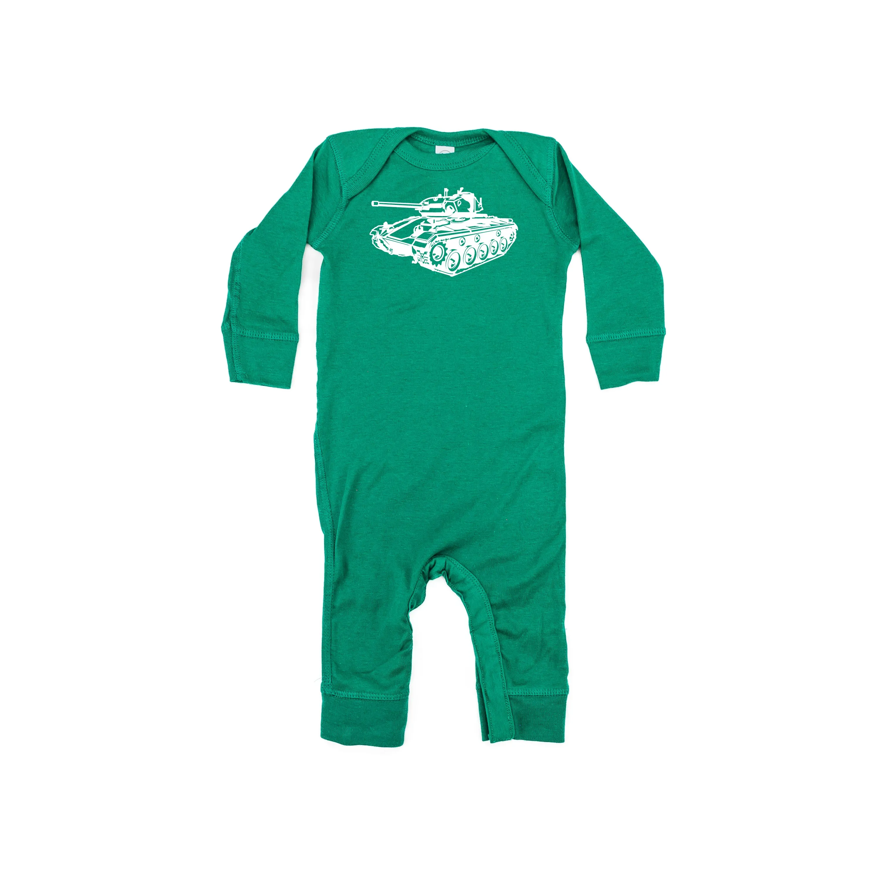 ARMY TANK - Minimalist Design - One Piece Baby Sleeper