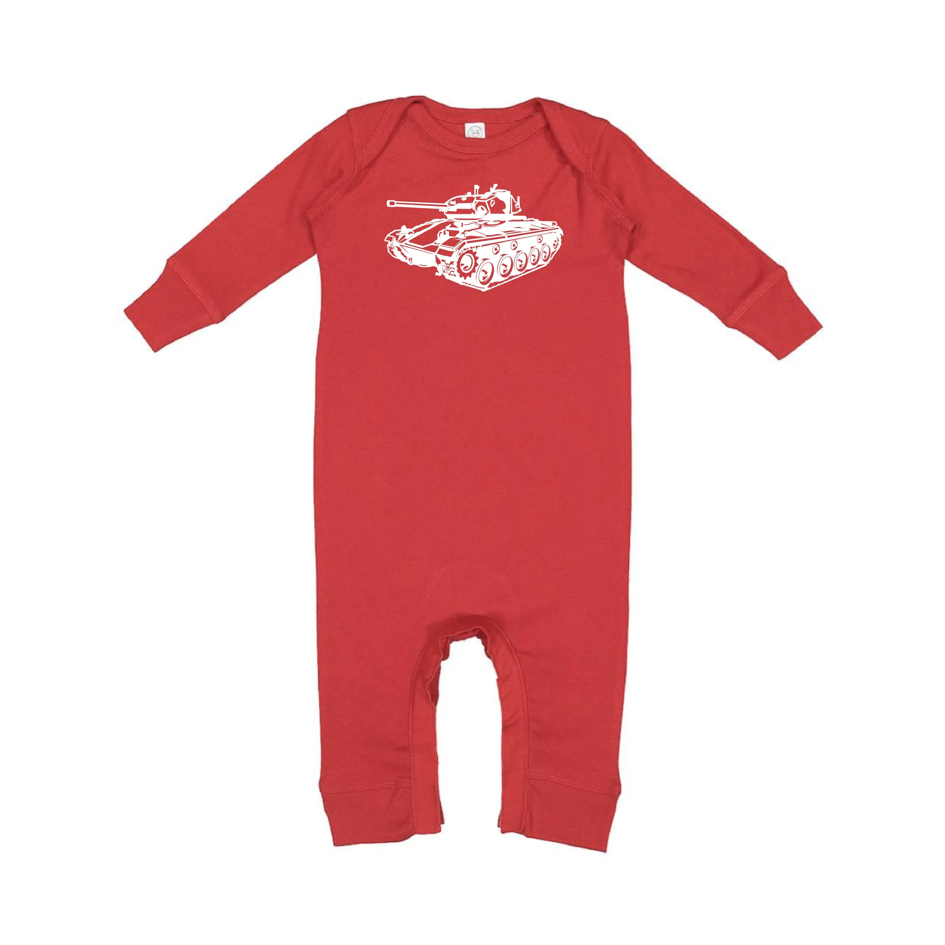 ARMY TANK - Minimalist Design - One Piece Baby Sleeper