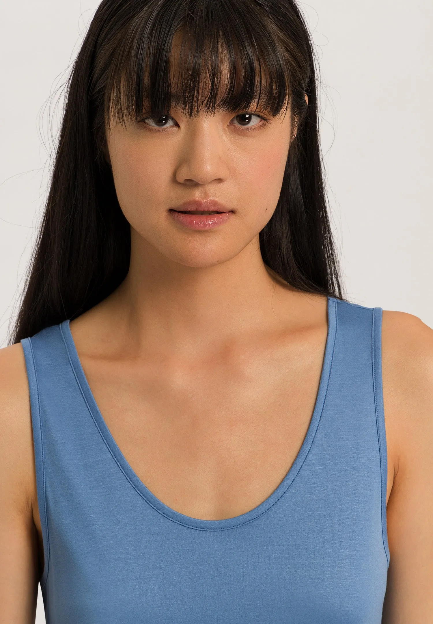 Audrey TENCEL™ and Silk Tank Nightgown | Dusty Blue 74916-2515