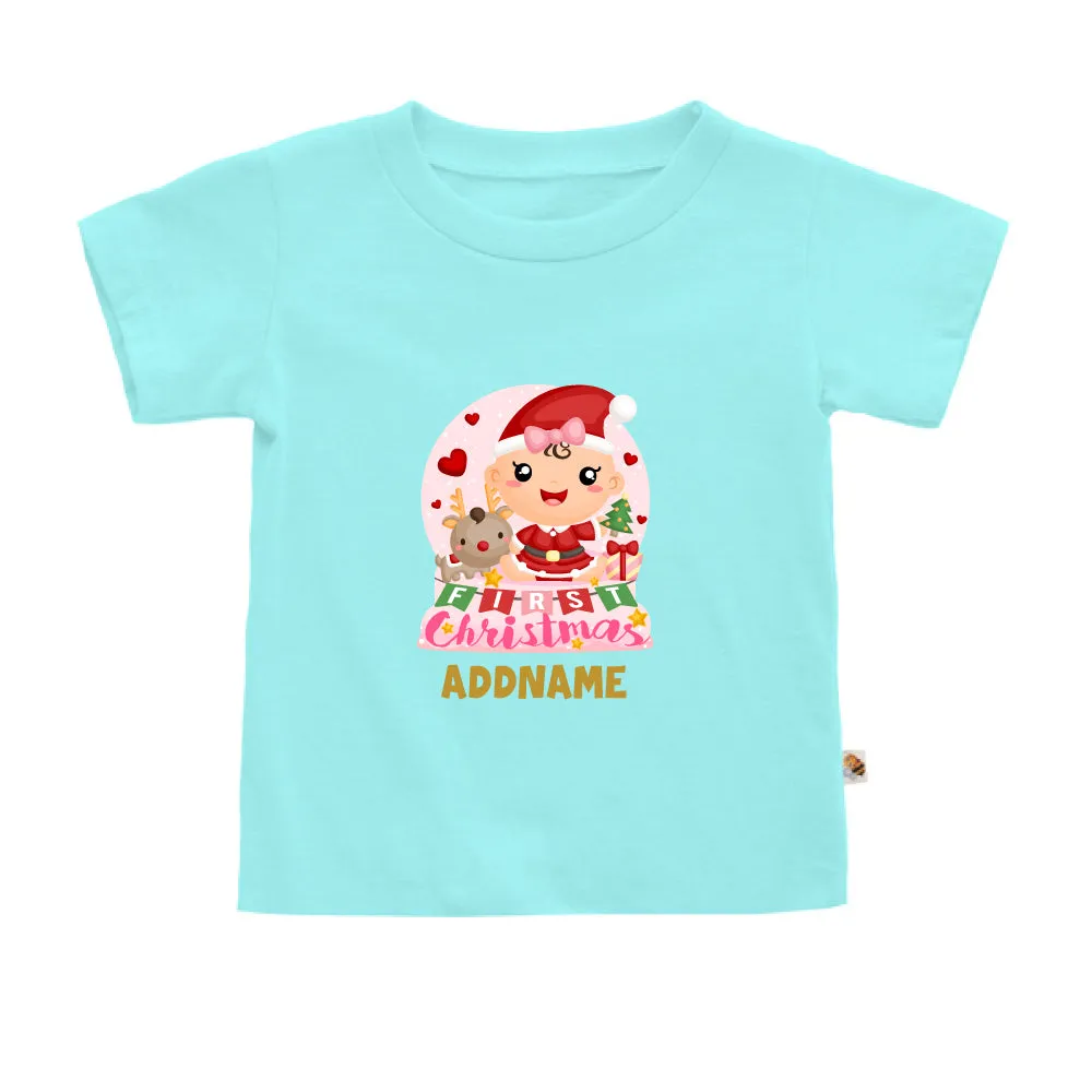Baby GIRL 1st Christmas Snow Globe (Kids)