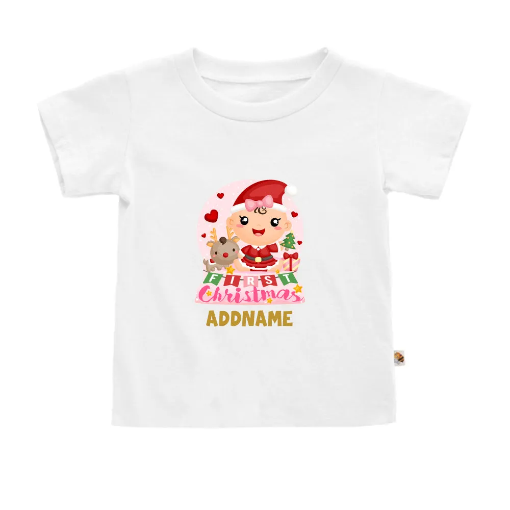 Baby GIRL 1st Christmas Snow Globe (Kids)