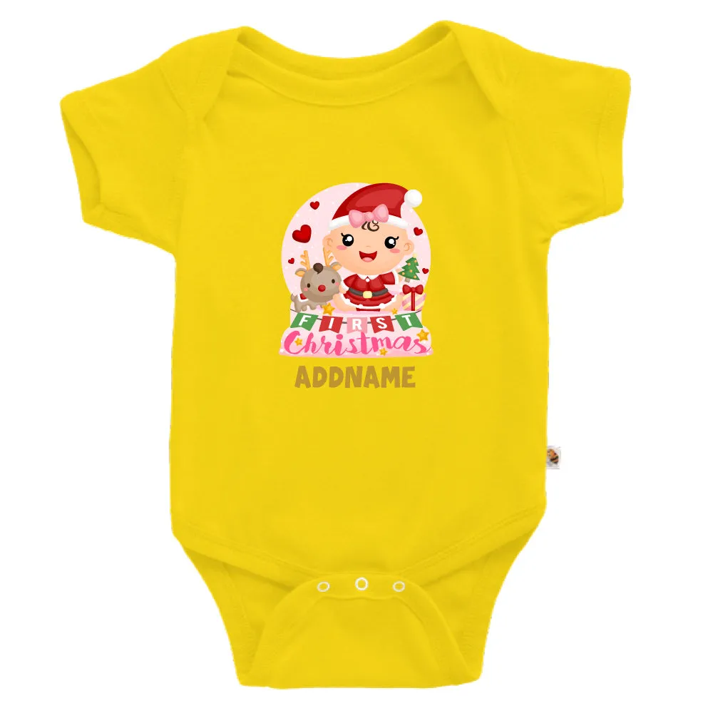 Baby GIRL 1st Christmas Snow Globe (Kids)