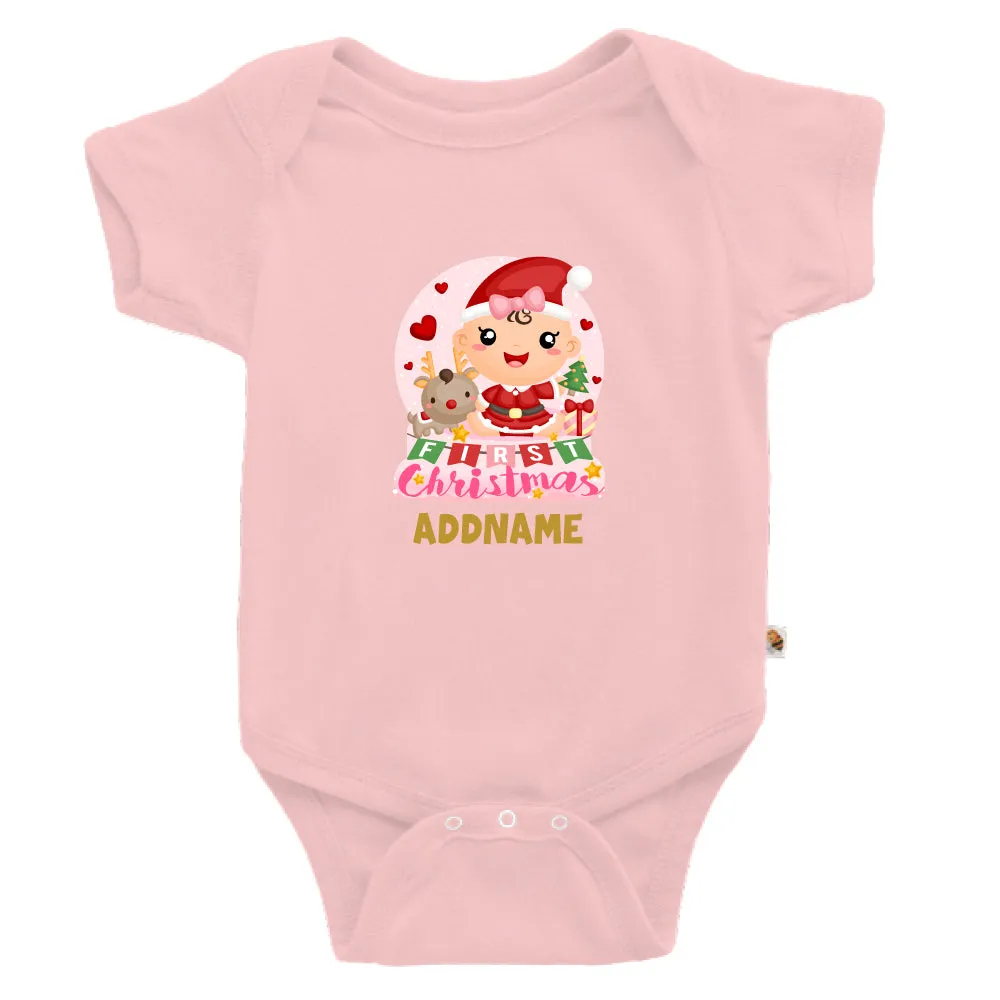 Baby GIRL 1st Christmas Snow Globe (Kids)