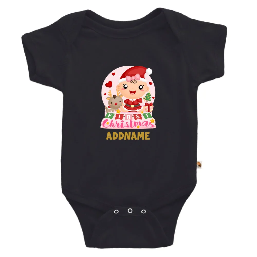 Baby GIRL 1st Christmas Snow Globe (Kids)