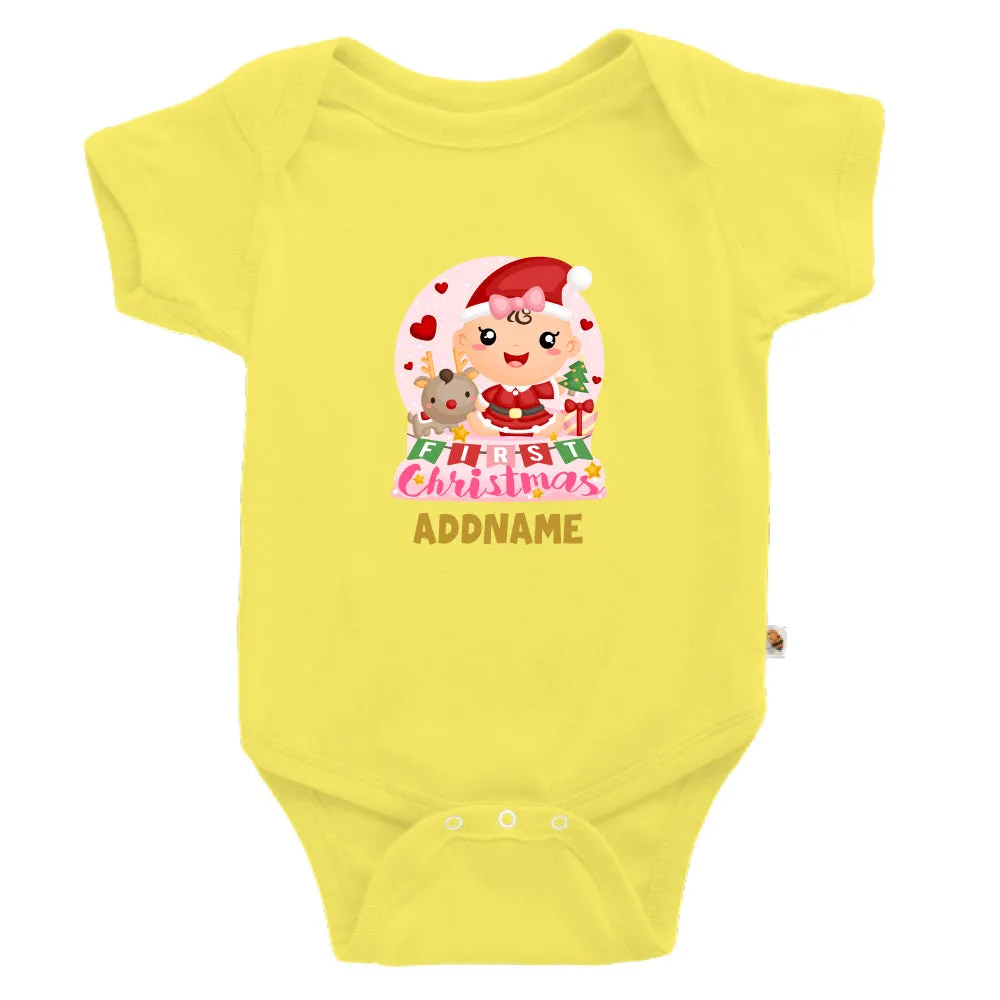 Baby GIRL 1st Christmas Snow Globe (Kids)