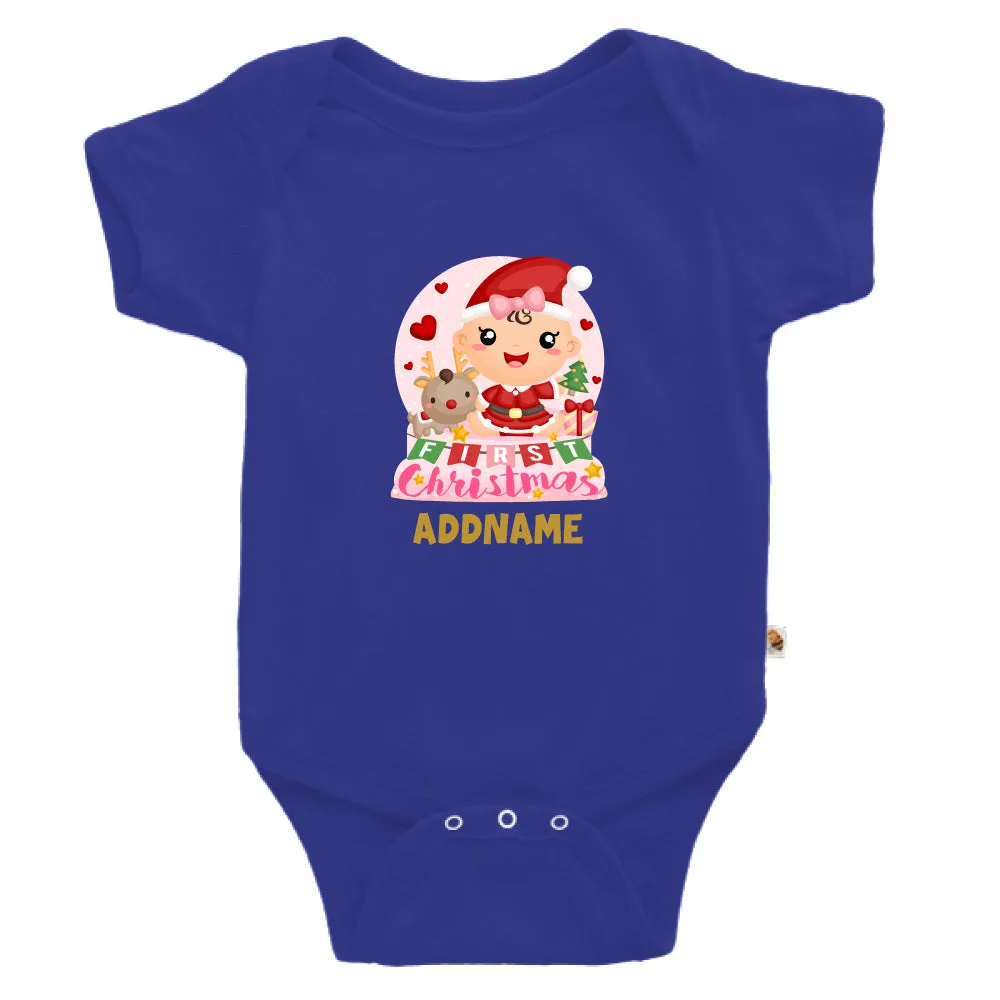 Baby GIRL 1st Christmas Snow Globe (Kids)
