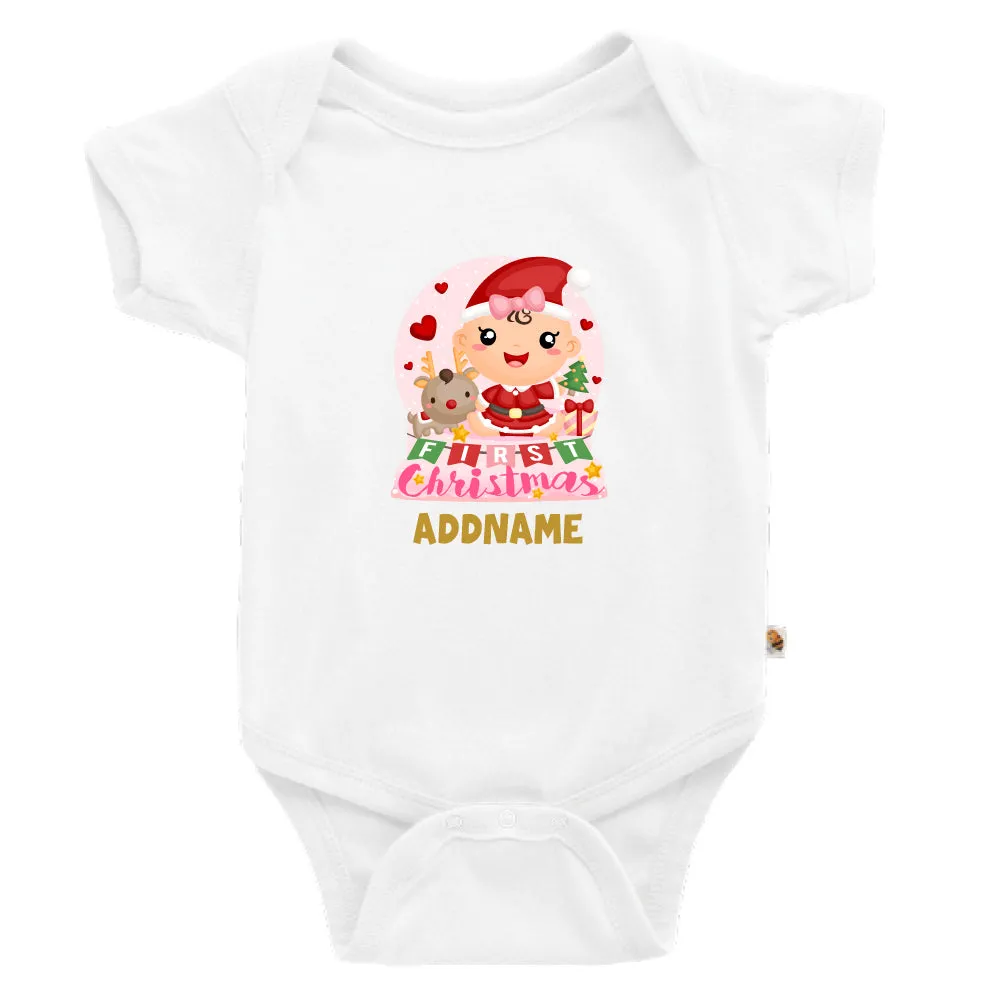 Baby GIRL 1st Christmas Snow Globe (Kids)