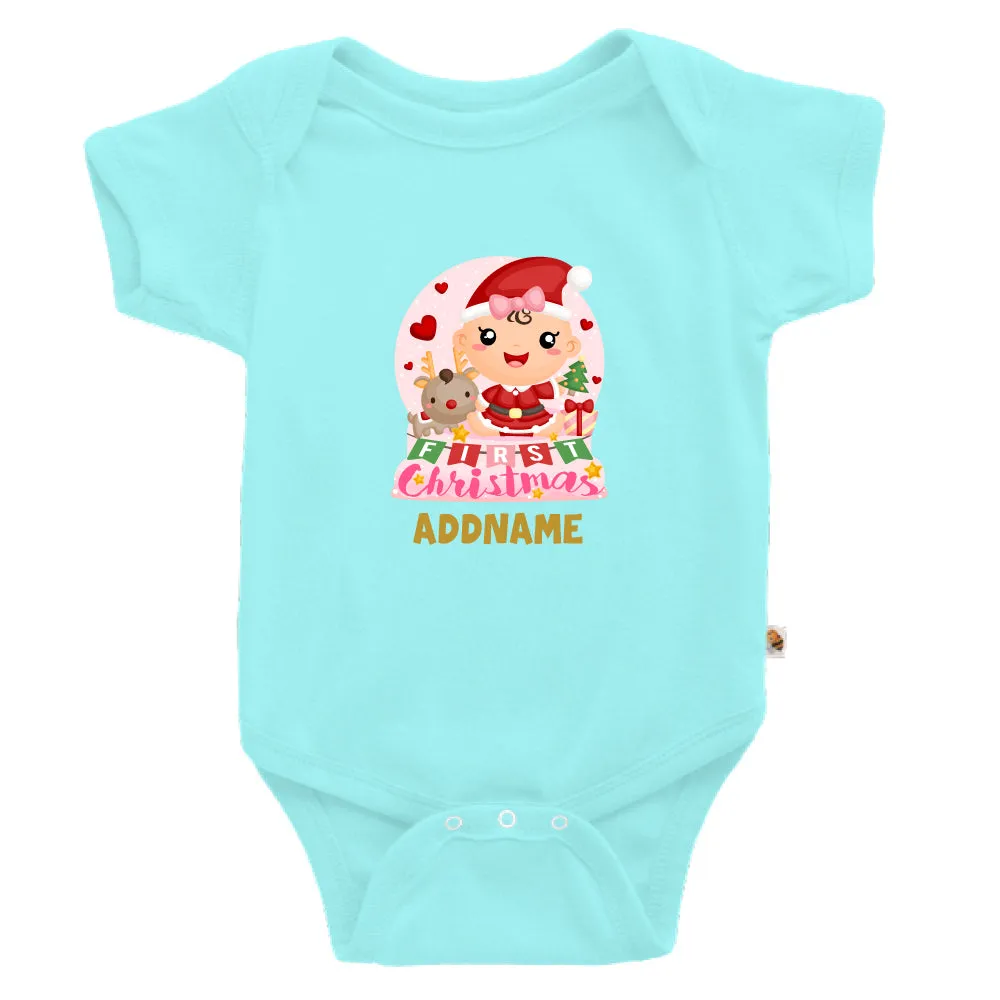 Baby GIRL 1st Christmas Snow Globe (Kids)