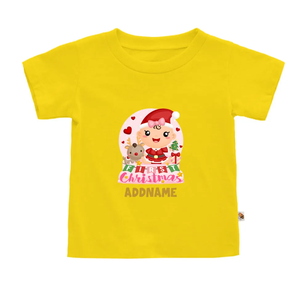 Baby GIRL 1st Christmas Snow Globe (Kids)