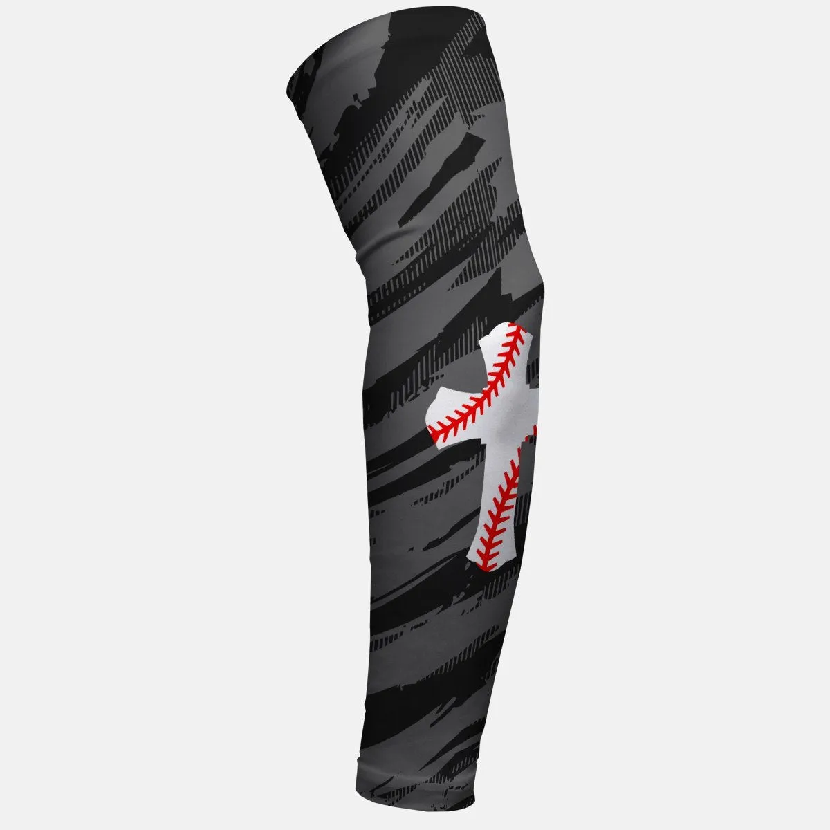 Baseball Cross Black OPS Arm Sleeve