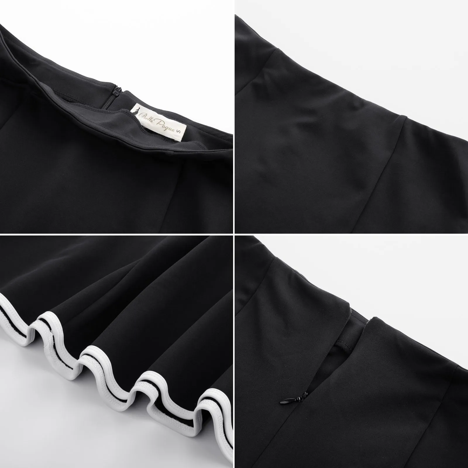 BP Women Mermaid Hem Skirt Elastic Waistline Mid-Calf Bodycon Skirt