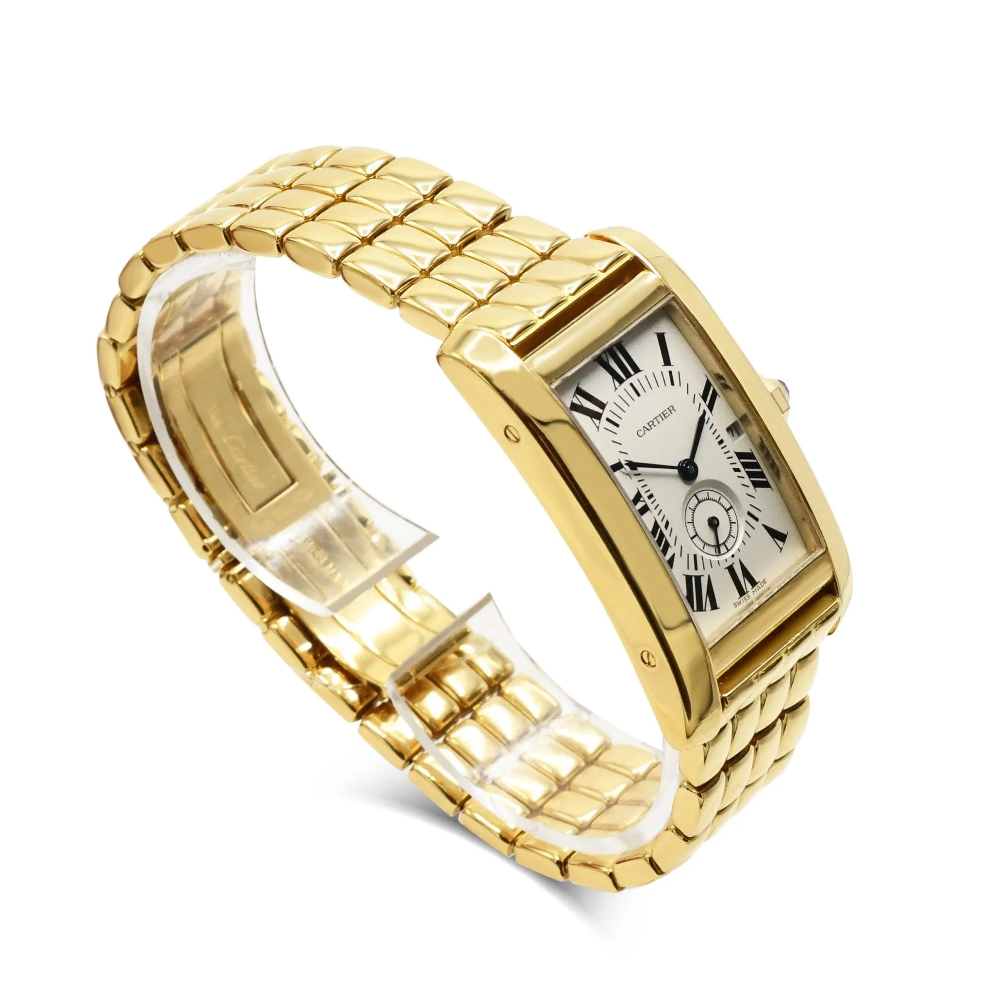 Cartier Tank Americaine Watch - 18ct Yellow Gold - Model: 2556