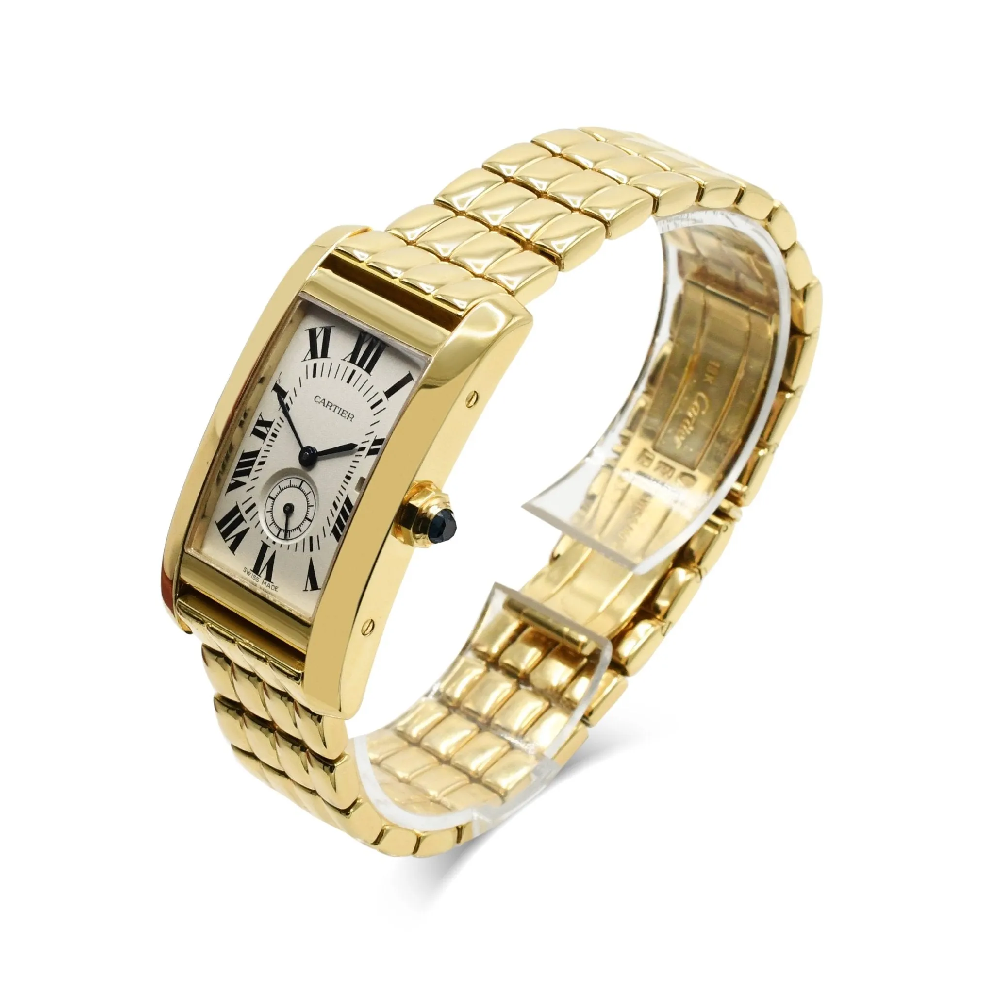 Cartier Tank Americaine Watch - 18ct Yellow Gold - Model: 2556