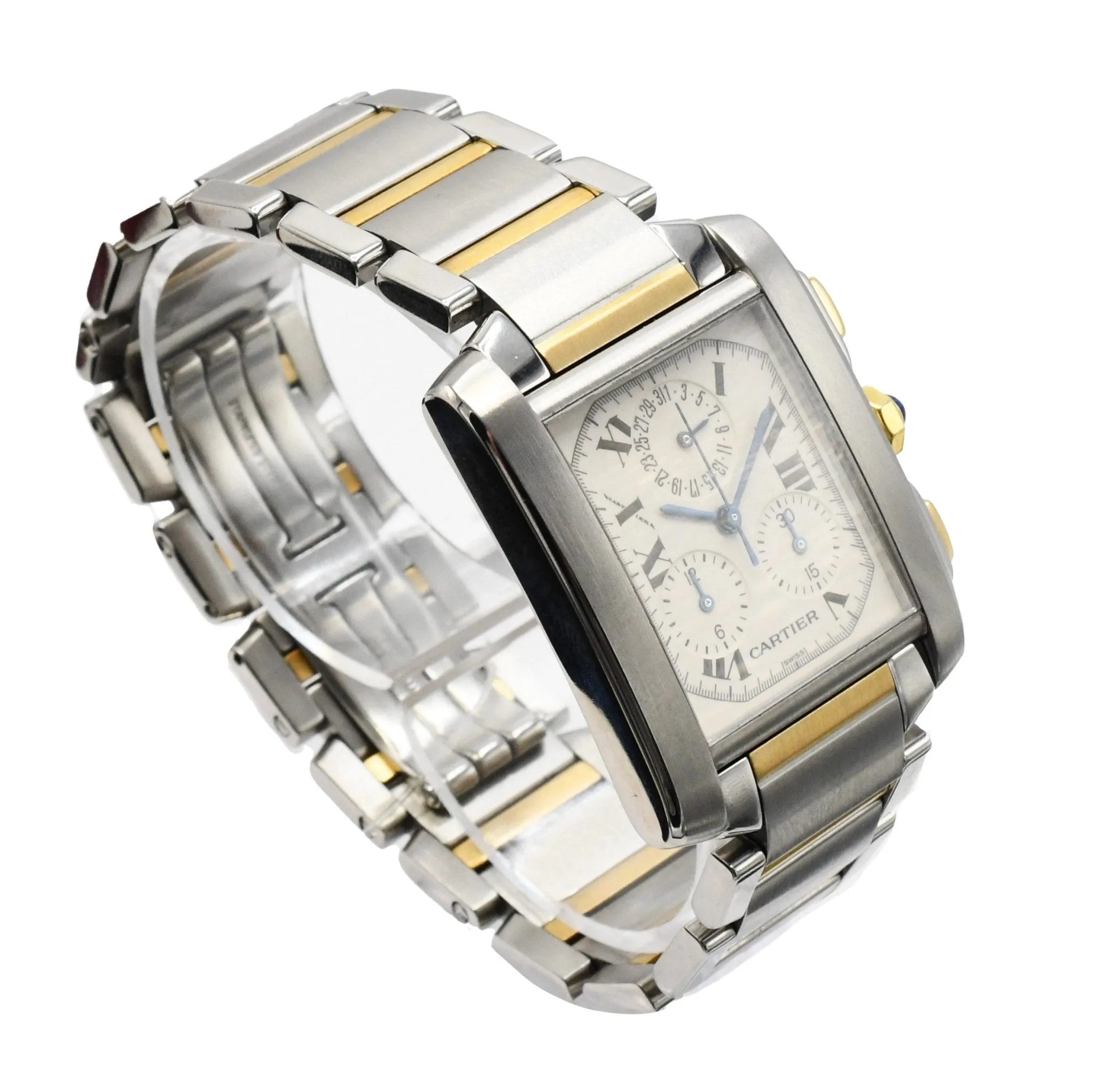 Cartier Tank Française Chronograph Quartz Watch - Ref W51004Q4