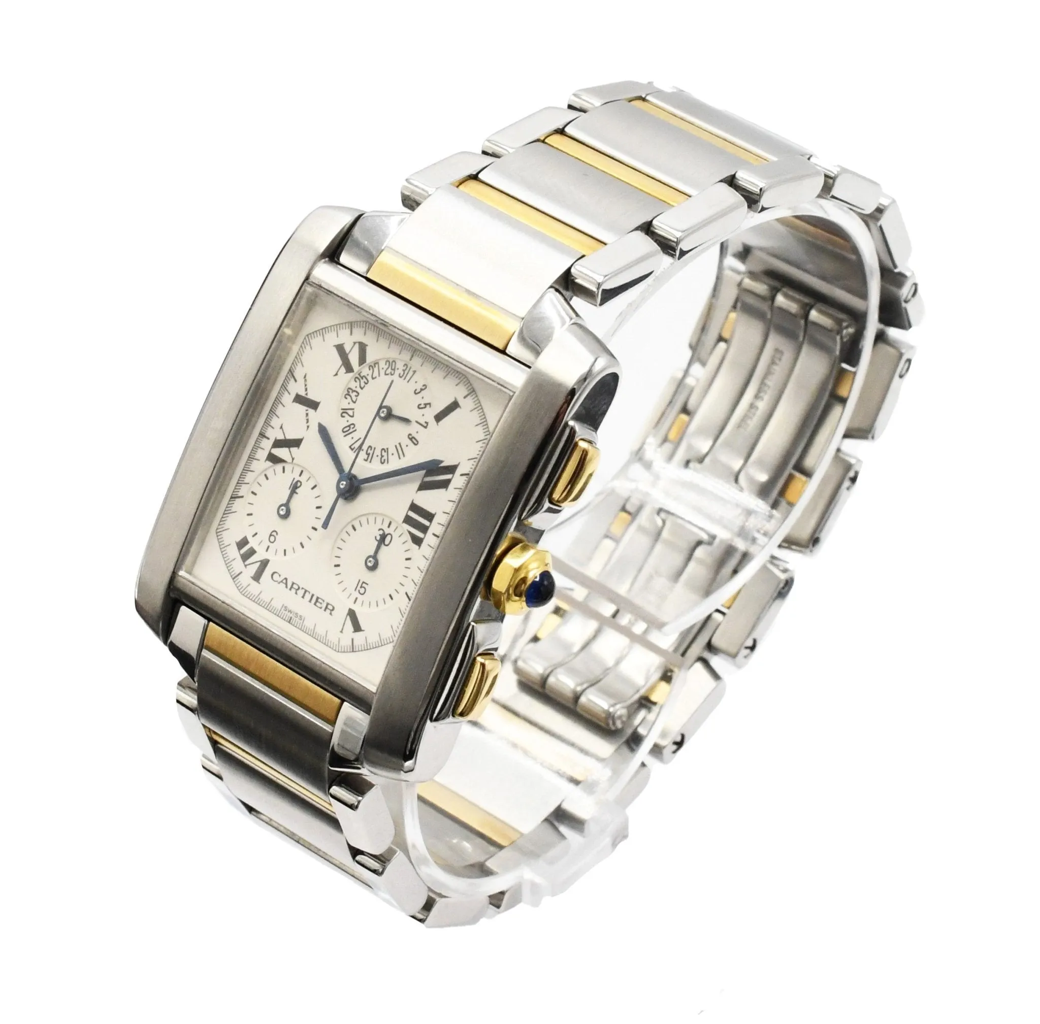 Cartier Tank Française Chronograph Quartz Watch - Ref W51004Q4