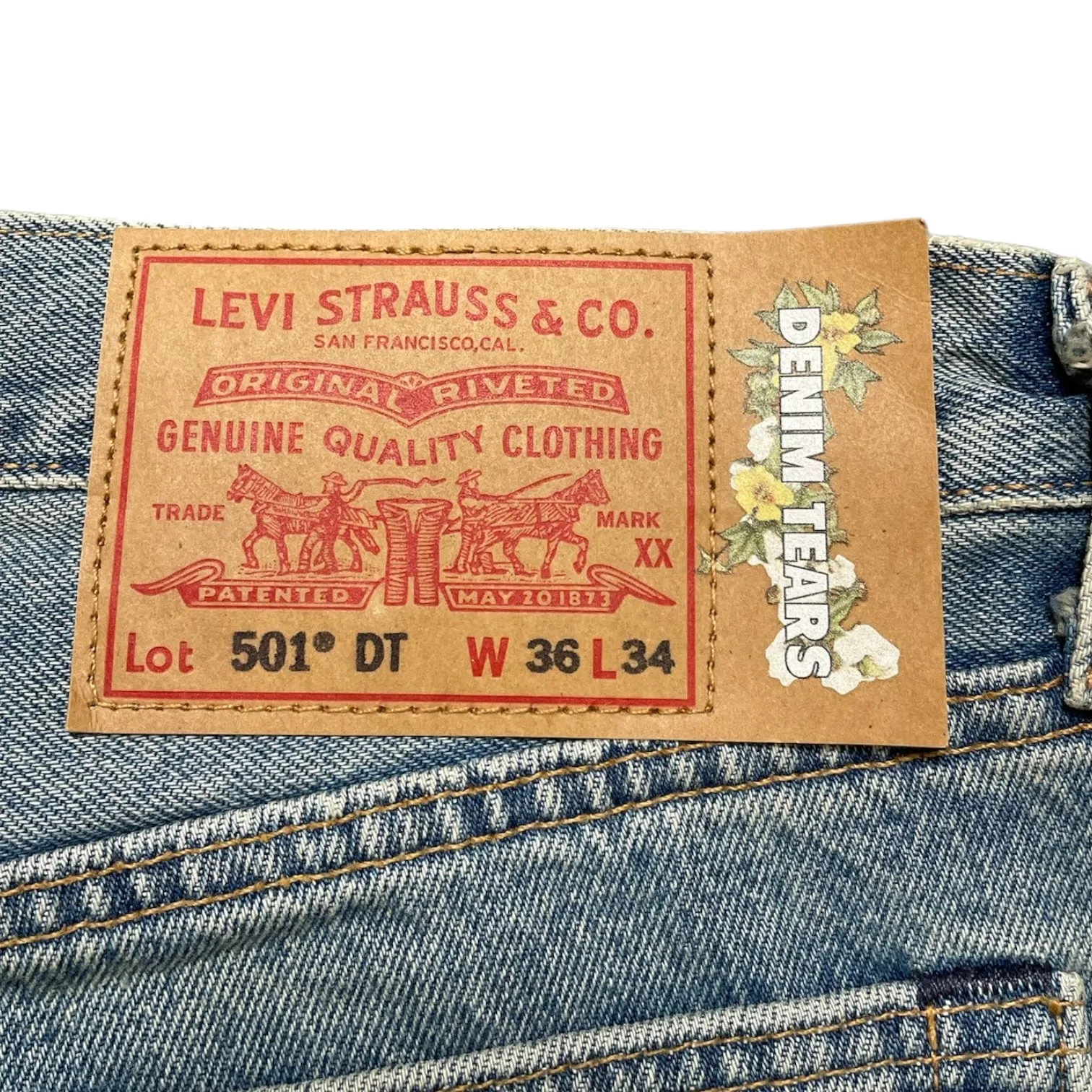 Denim Tears x Offset 501 Jeans Light Wash