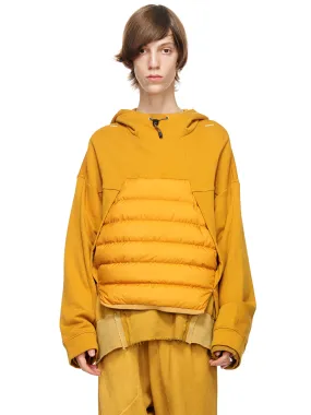 DOWN KANGAROO PATCHED HOODY