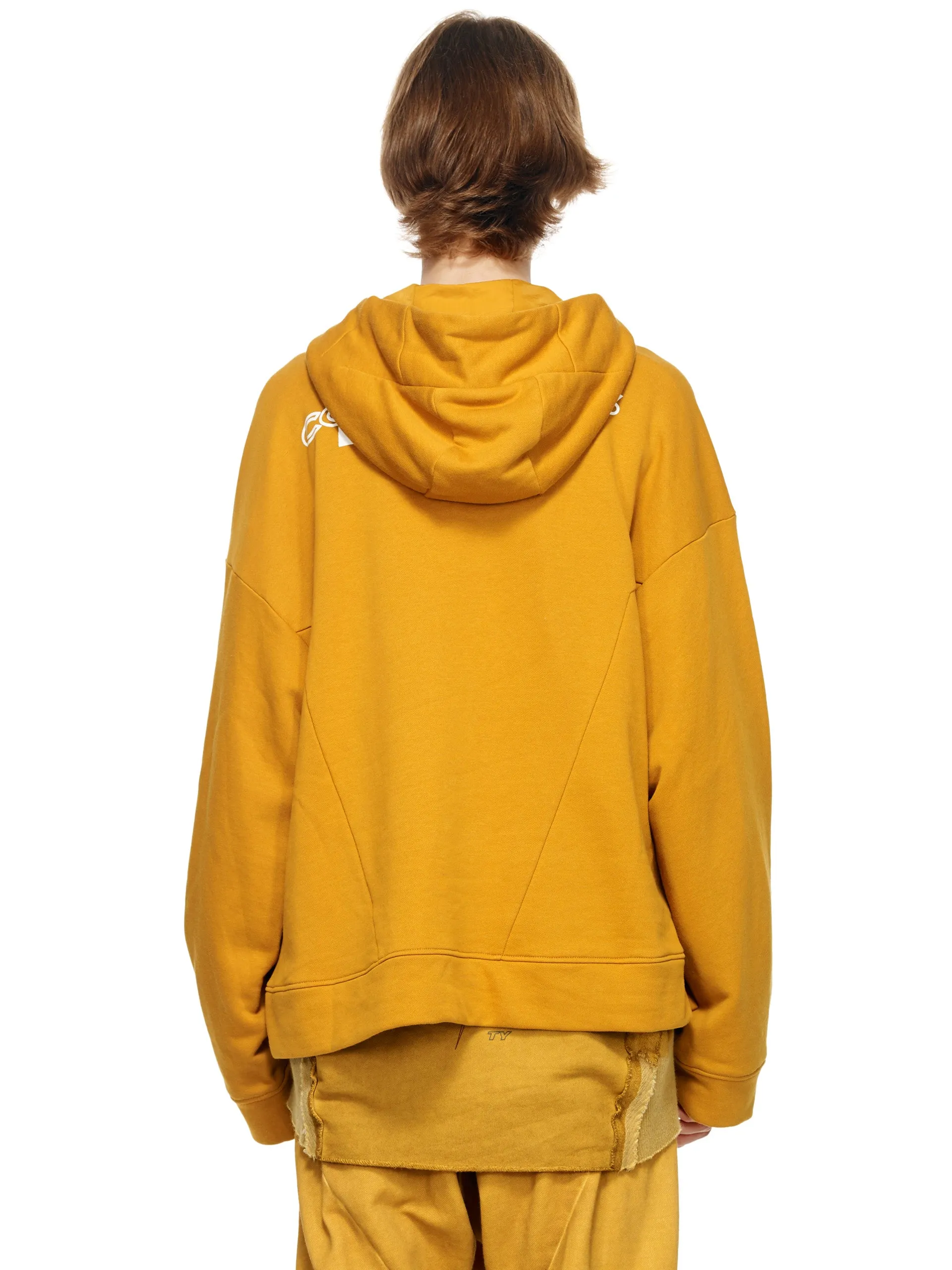 DOWN KANGAROO PATCHED HOODY