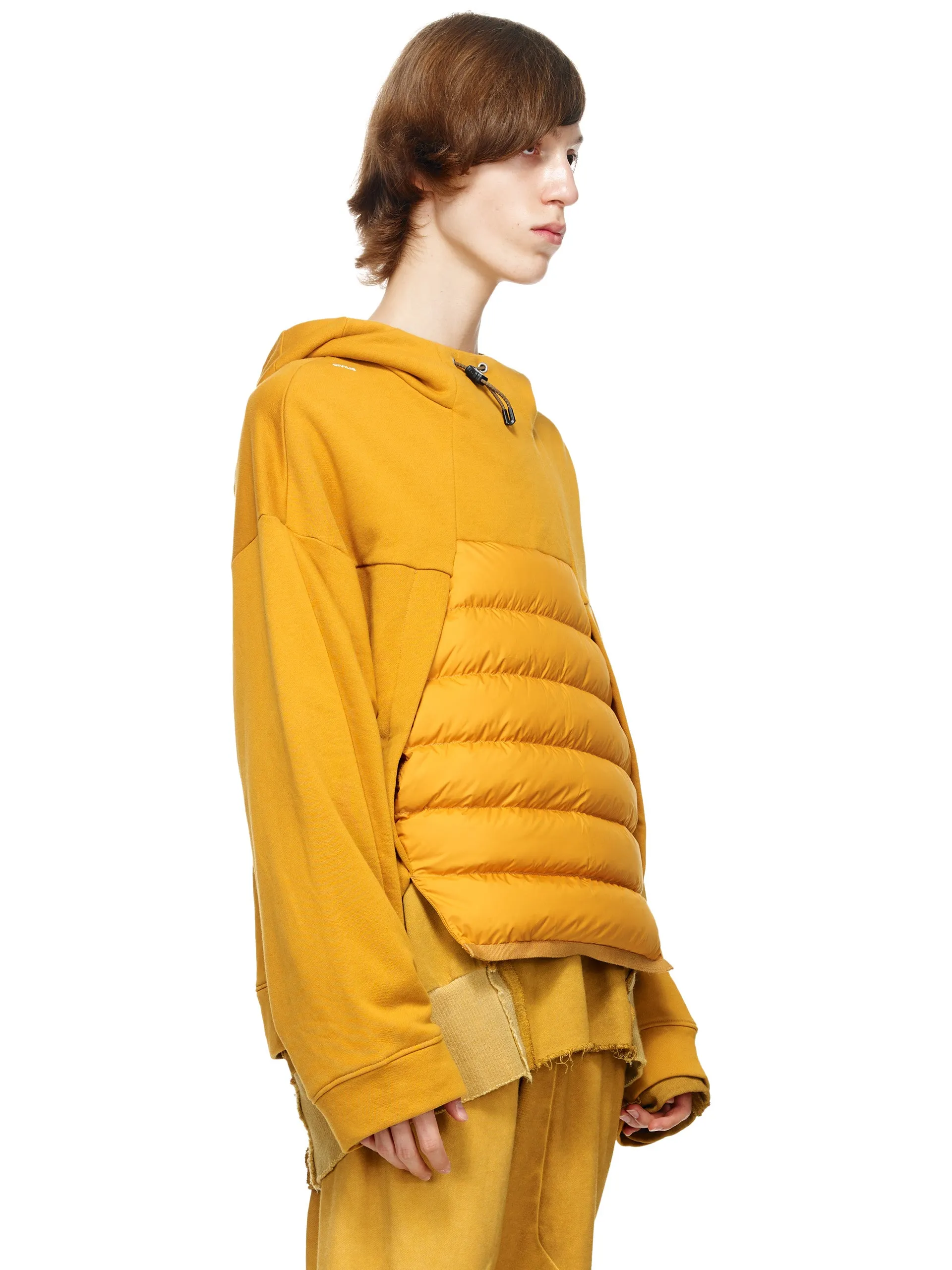 DOWN KANGAROO PATCHED HOODY