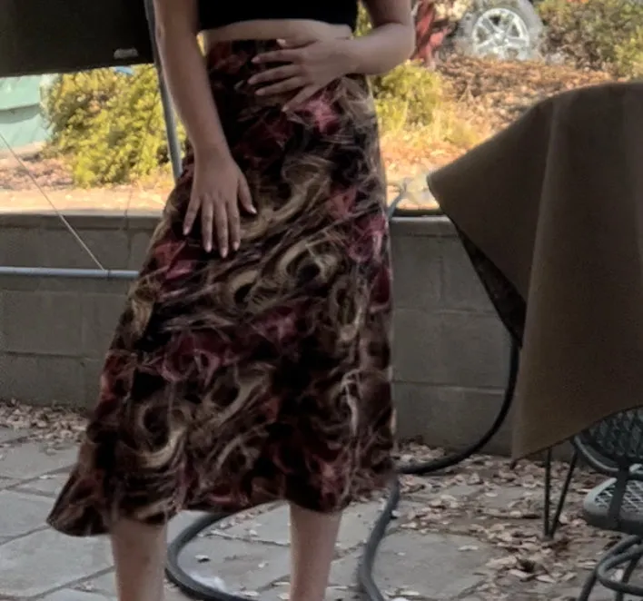Early 2000s multicolor maxi skirt