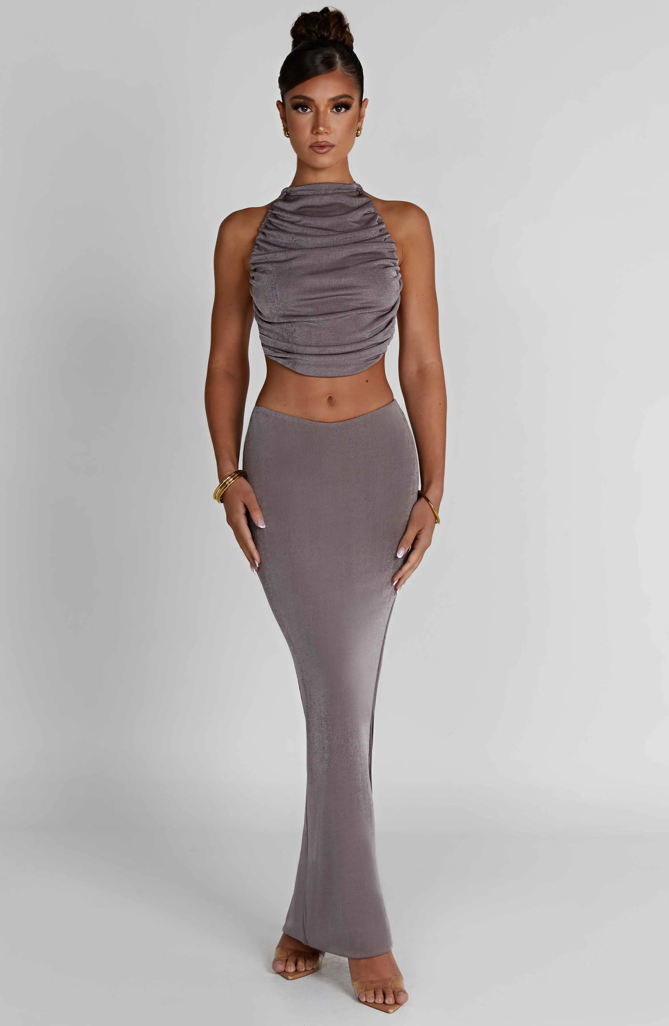 Fifi Maxi Skirt - Charcoal