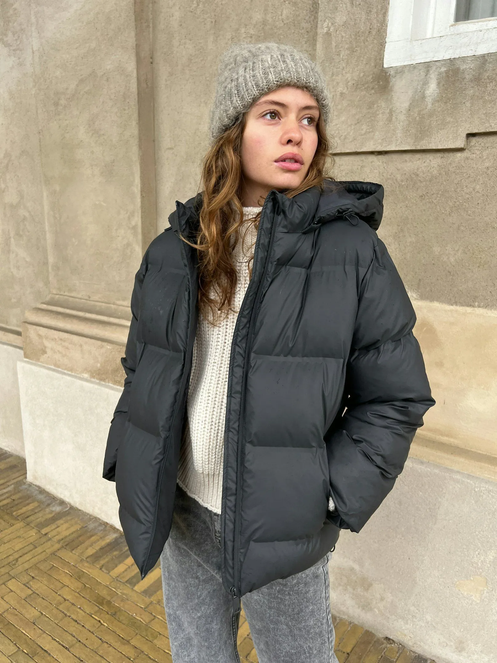 Fox C Puffer Jacket - Antracit
