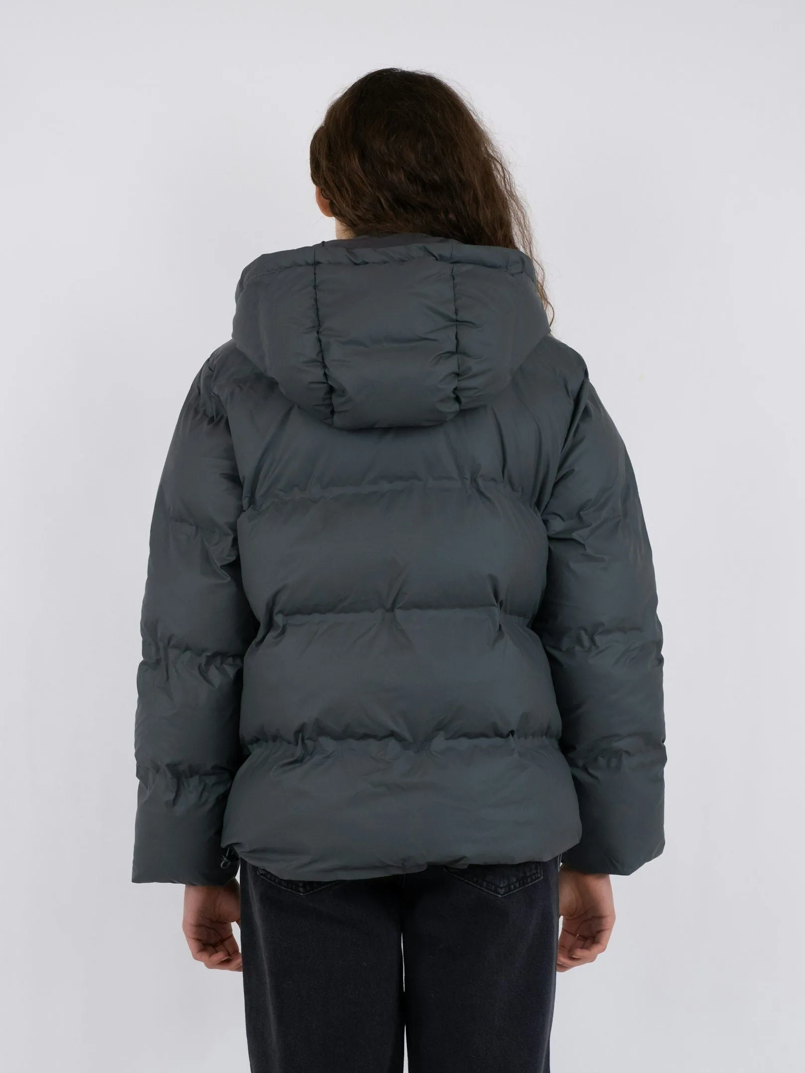 Fox C Puffer Jacket - Smoke Green