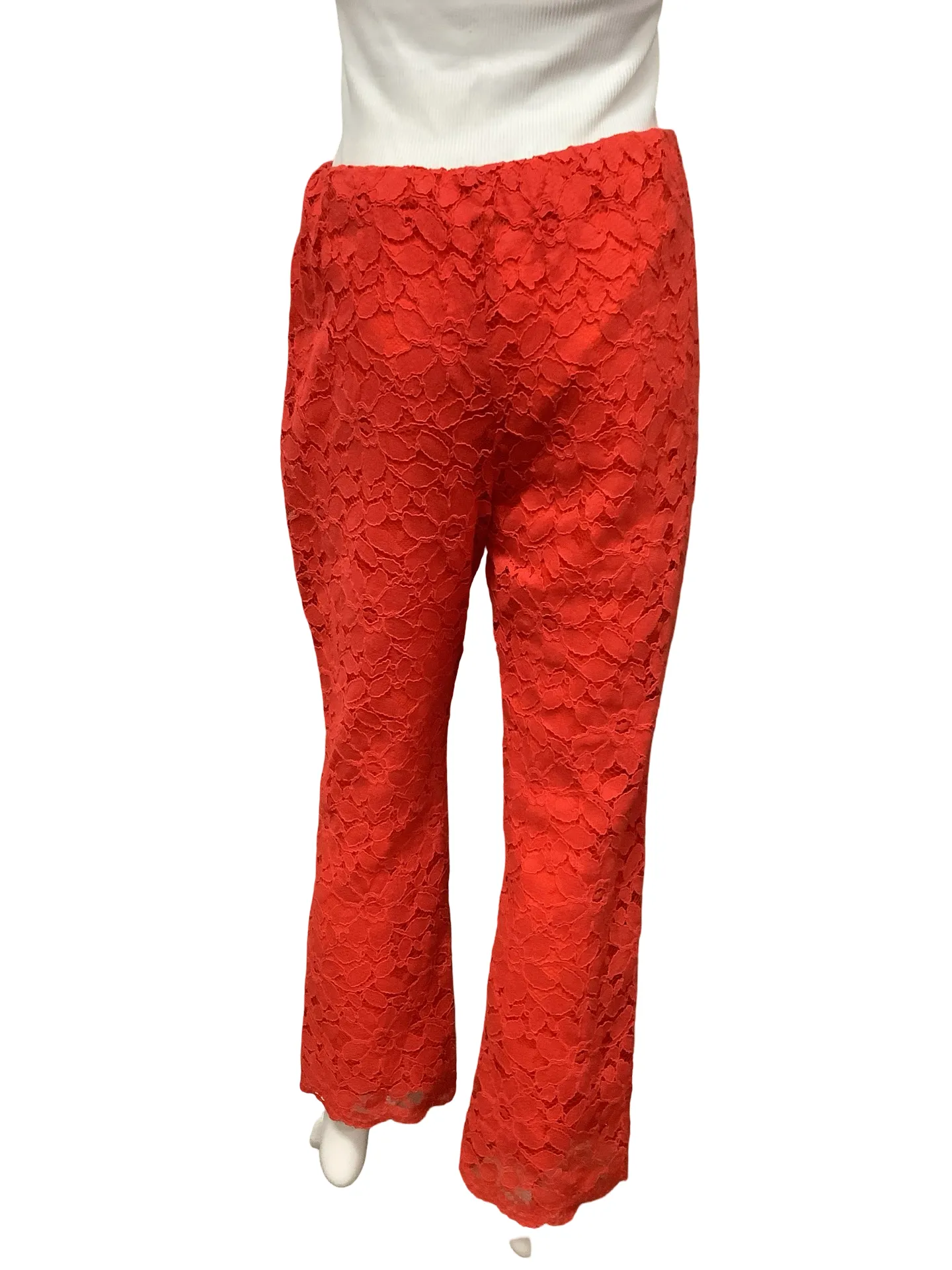 Free People Lace Pattern High Rise Pant Size: M