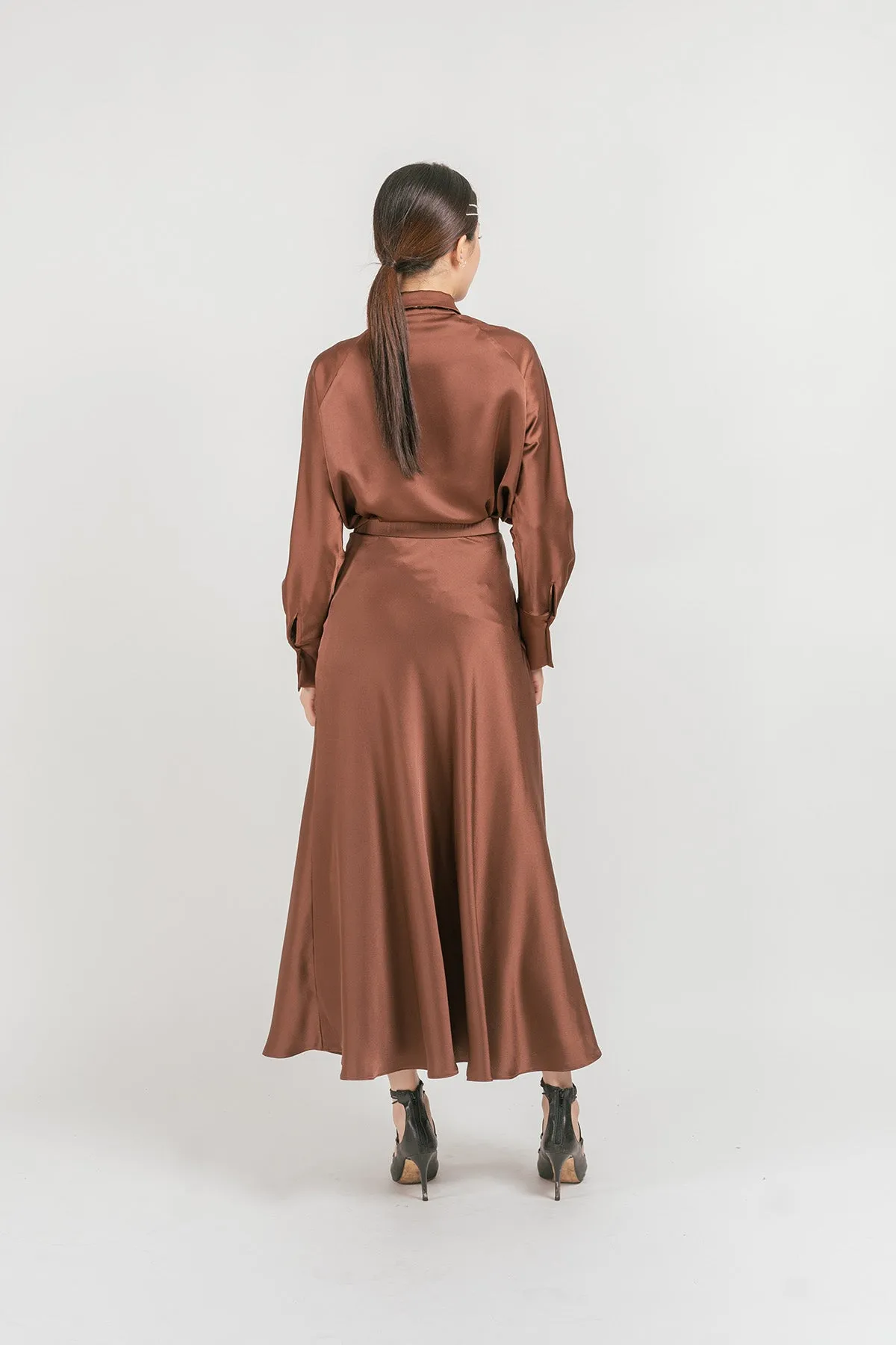 Gerollia Satin Maxi Skirt