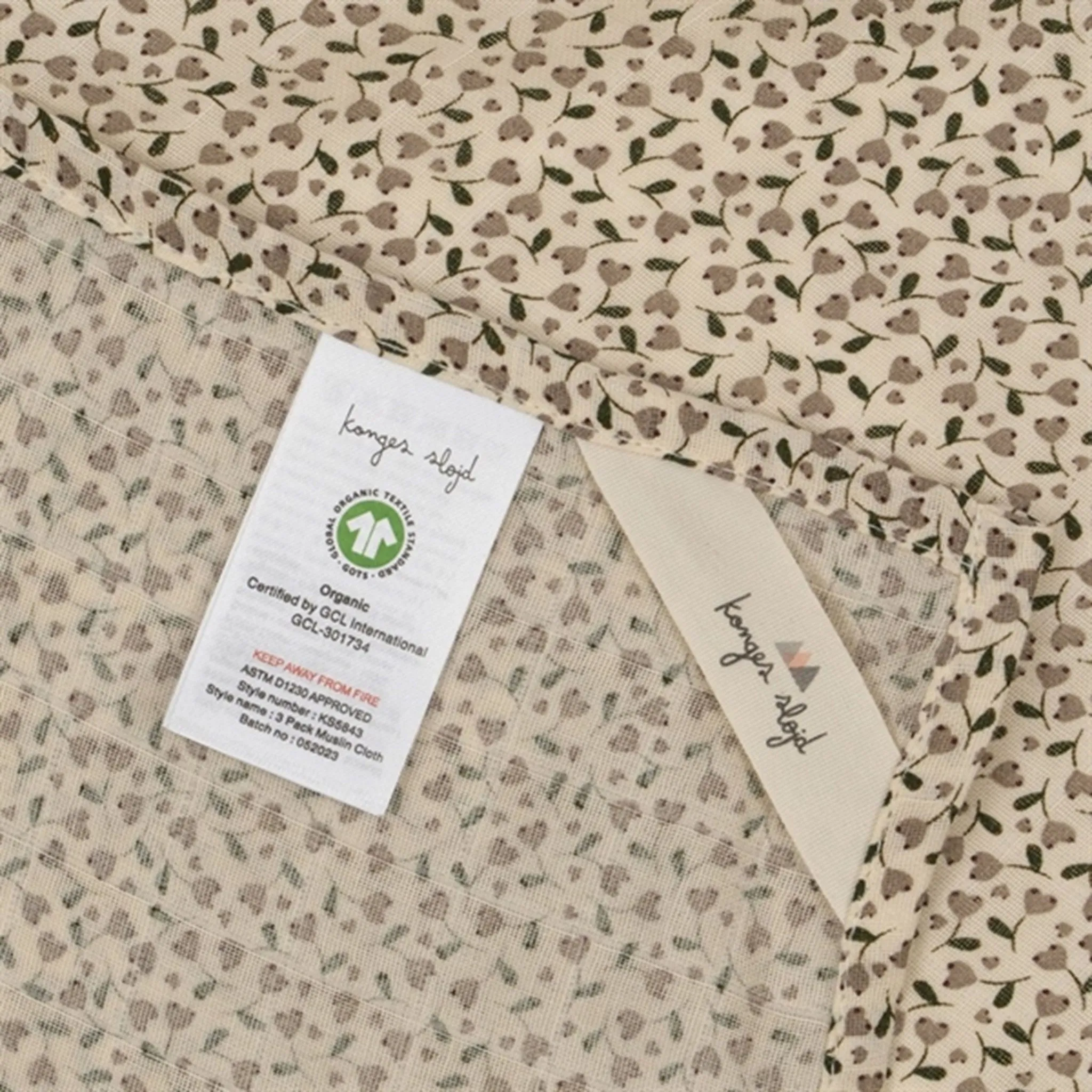 Konges Sløjd Milk Tank 3-Pack Muslin Cloth