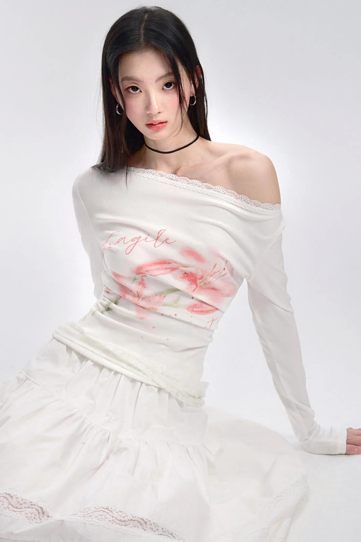 Lace Detail Inner Layer Top
