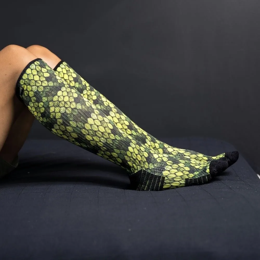 Leaf Mosaic Compression Socks