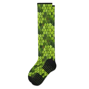 Leaf Mosaic Compression Socks