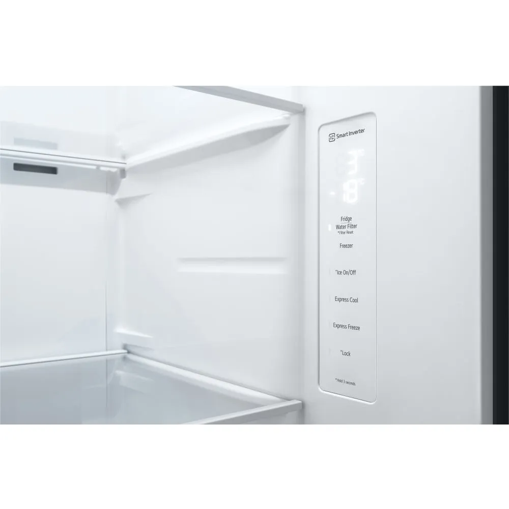 LG GSLV50PZXL 91.3cm Frost Free American Style Fridge Freezer - Stainless Steel