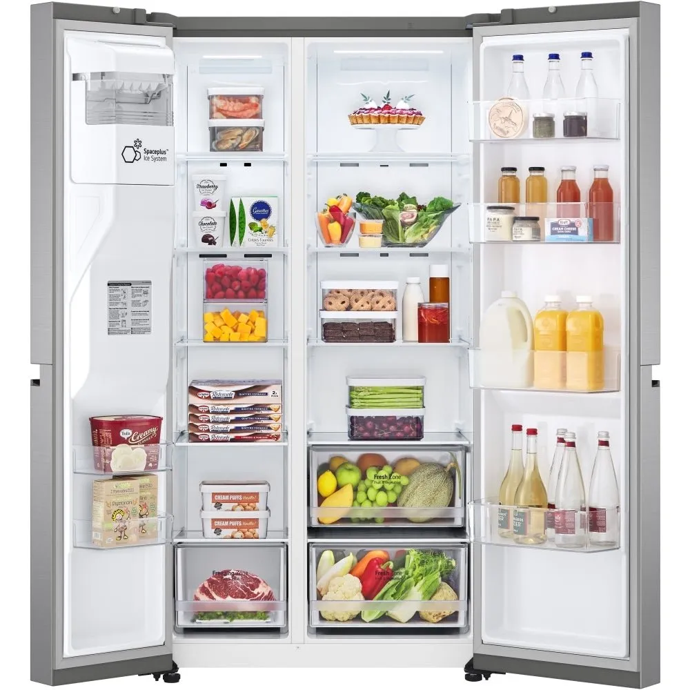 LG GSLV50PZXL 91.3cm Frost Free American Style Fridge Freezer - Stainless Steel
