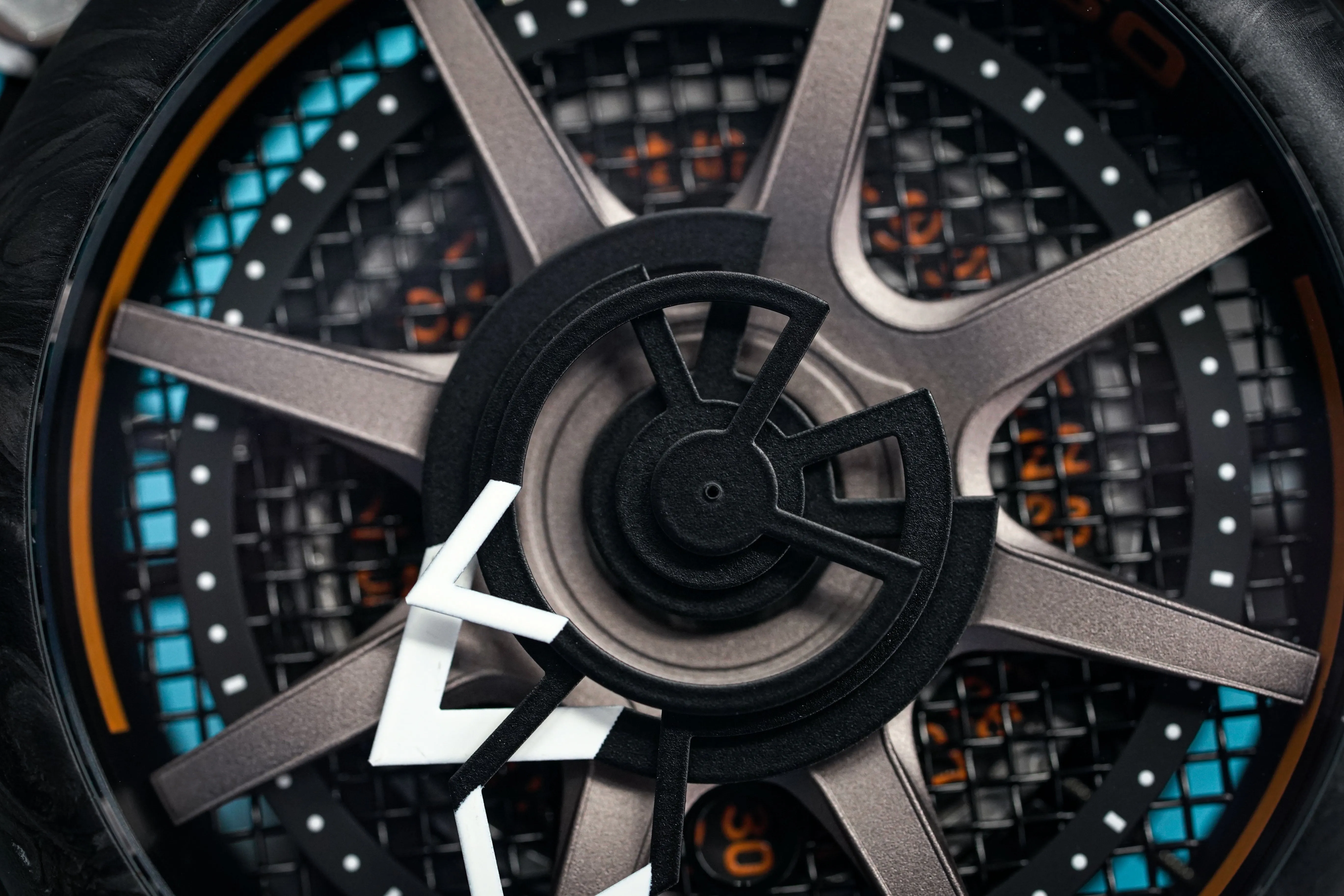 Mazzucato Reversible Watch Monza Orange Carbon