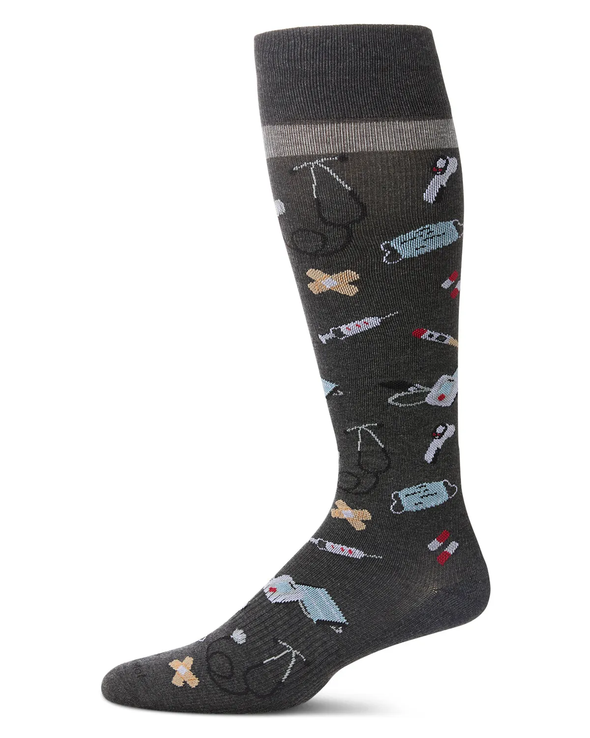 Medical Supplies 8-15 mmHg Graduated Cotton Compression Socks