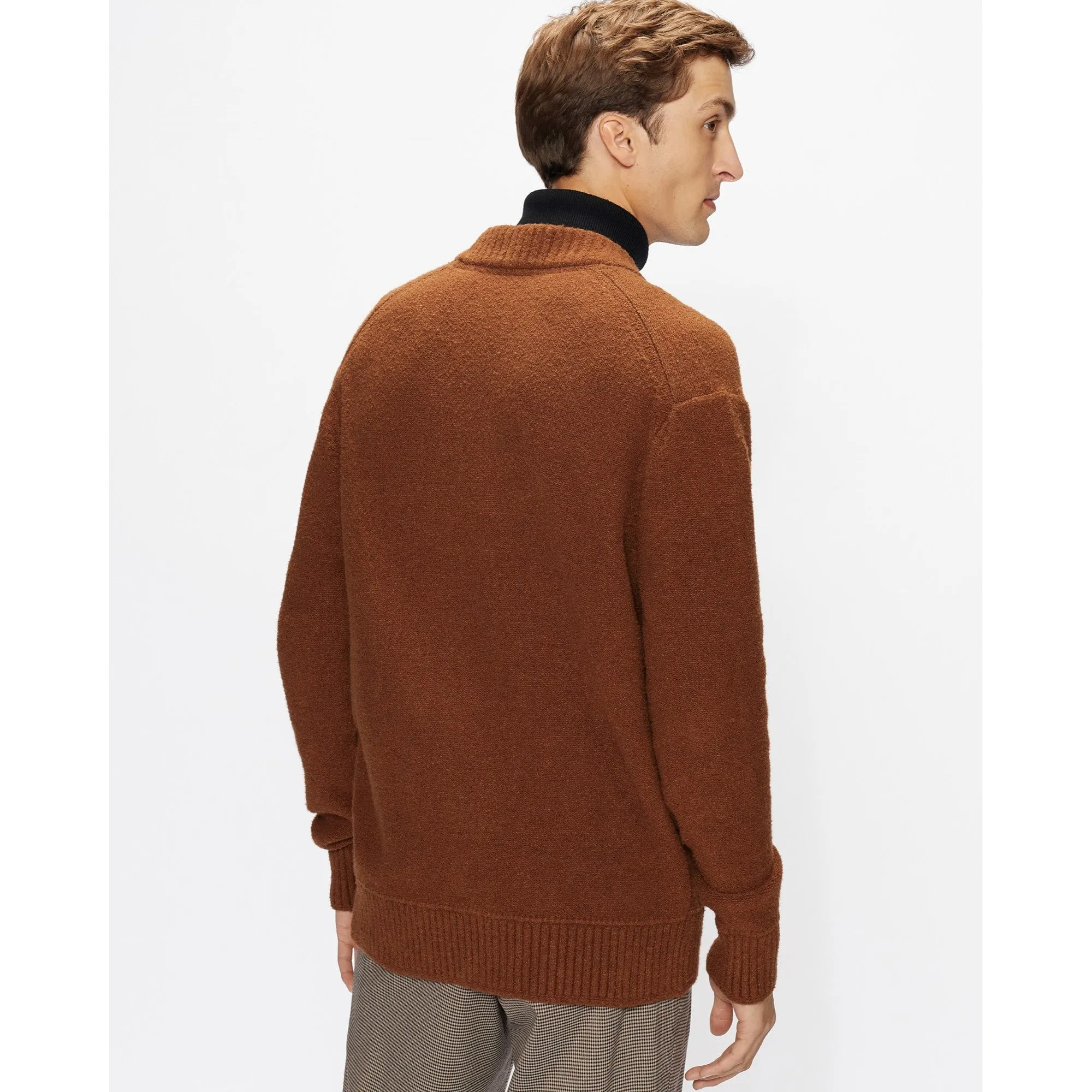 Men Mmk-Langton-Ls Cardigan - Brown