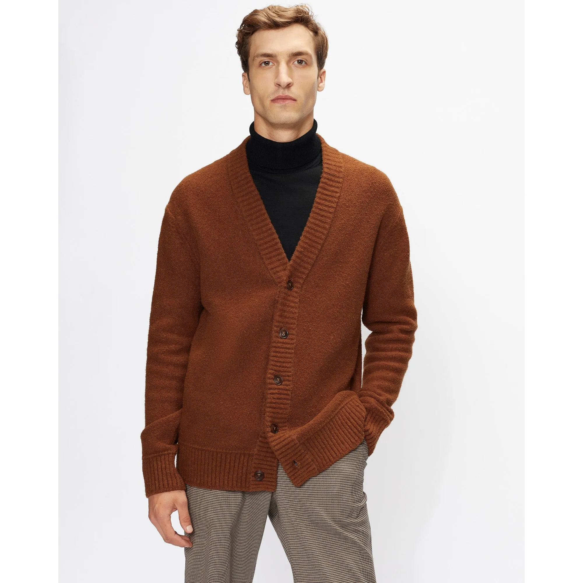 Men Mmk-Langton-Ls Cardigan - Brown