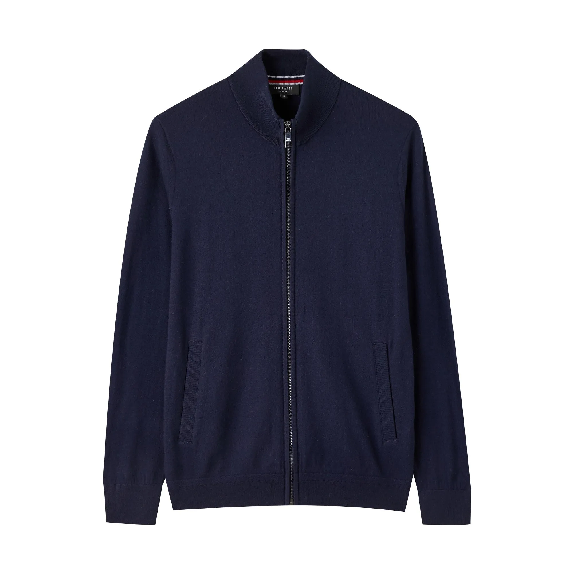 Men Mmk-Oakk-High Neck Cardigan With Zip - Navy